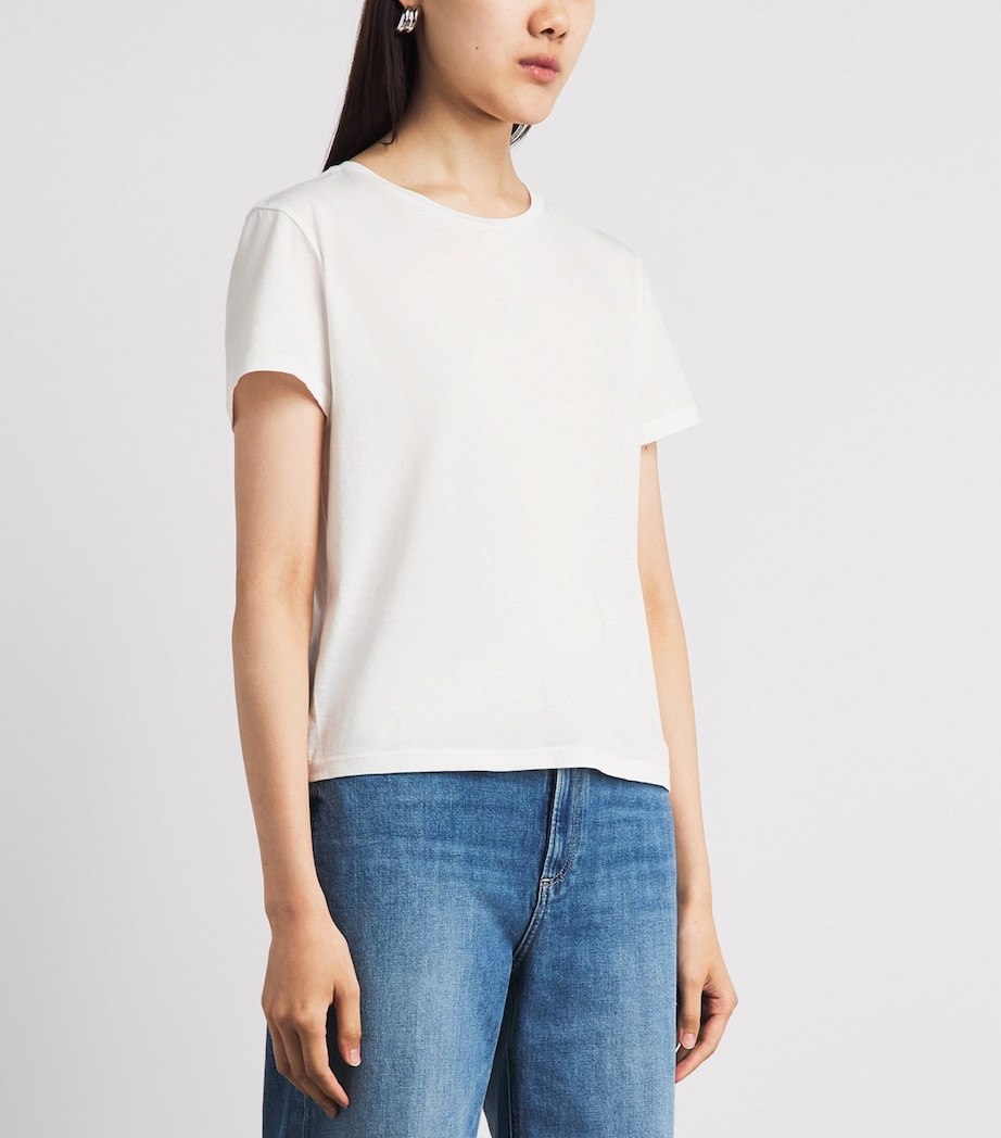 PAIGE Womens Cotton Haven T-Shirt White Image 4