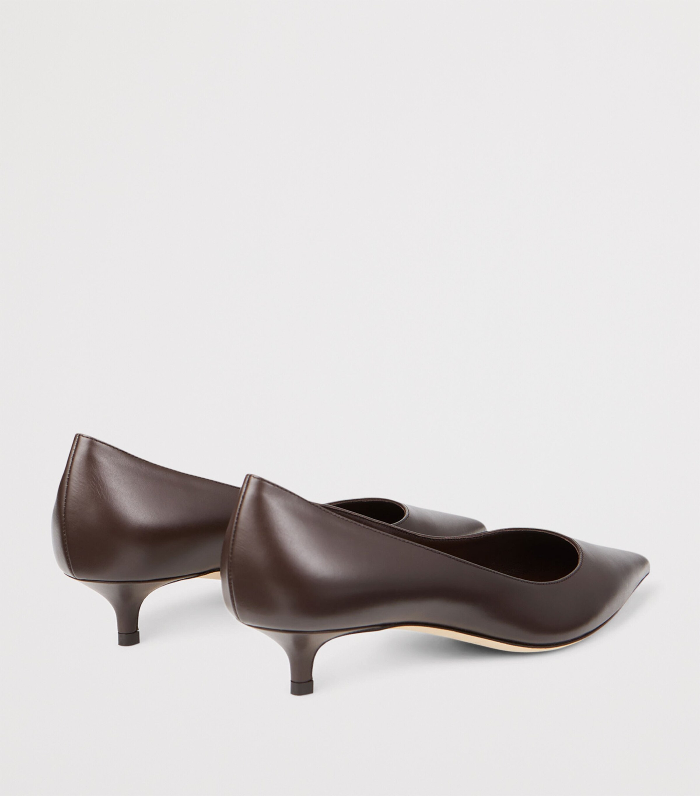 Amelia 35 Leather Pumps CHOCOLATE Image 5