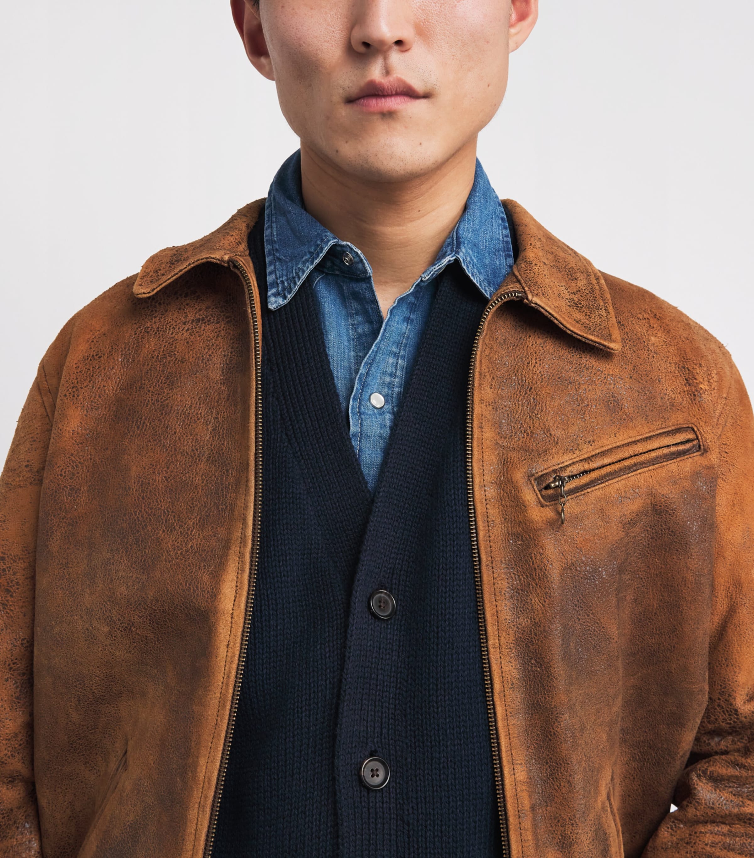 Cotton Cardigan HUNTER NAVY Image 6