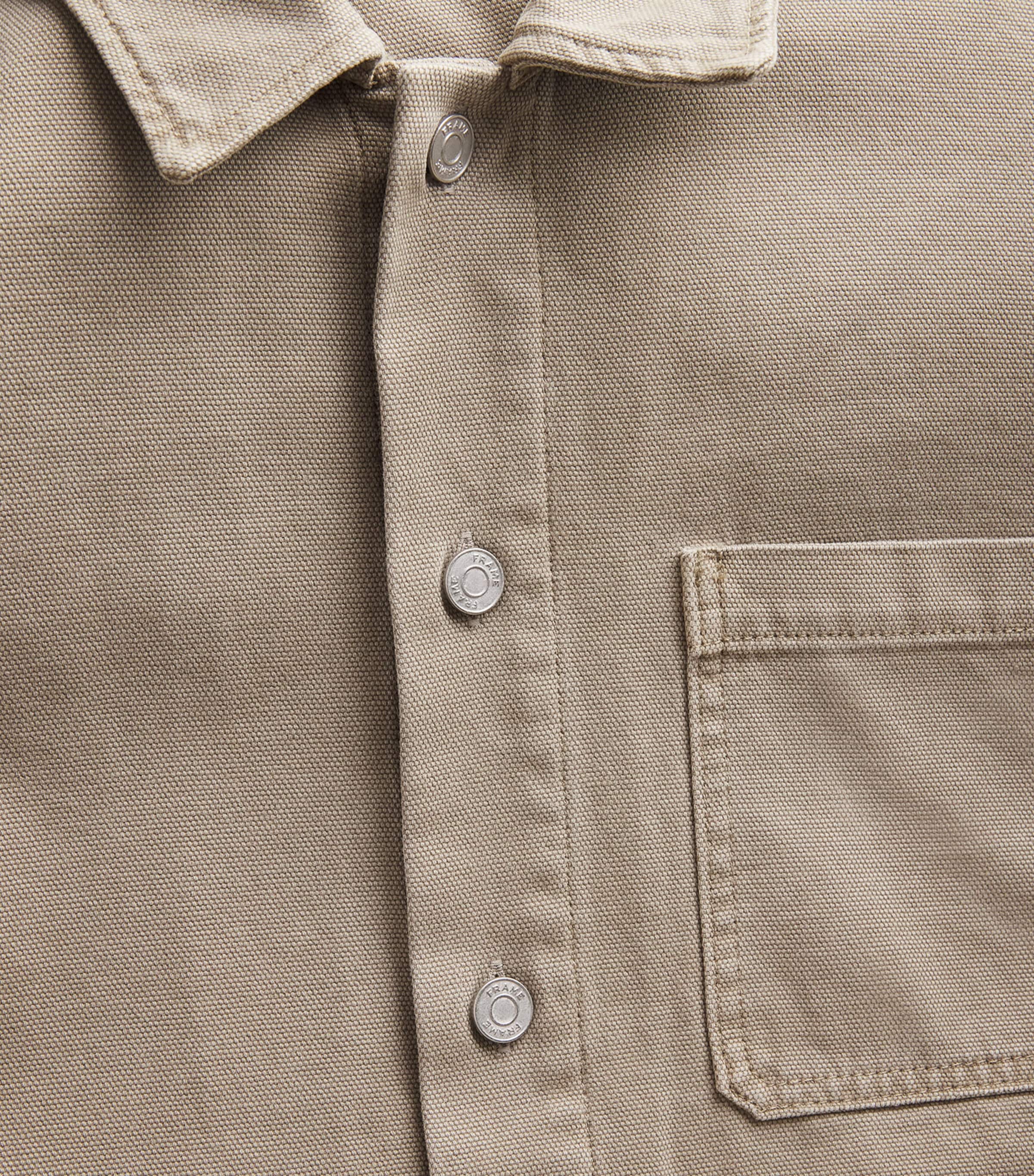 Canvas Chore Shirt Jacket VINTAGE KHAKI Image 5