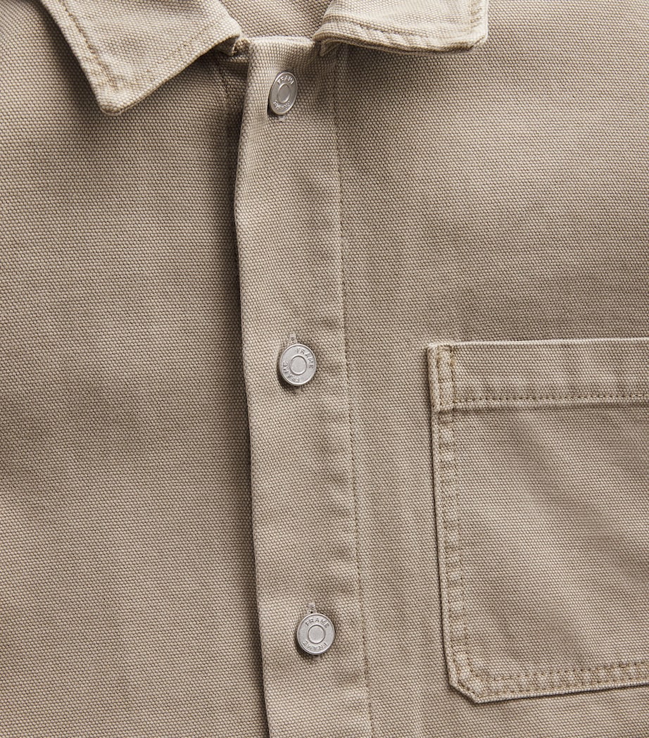 Canvas Chore Shirt Jacket VINTAGE KHAKI Image 5