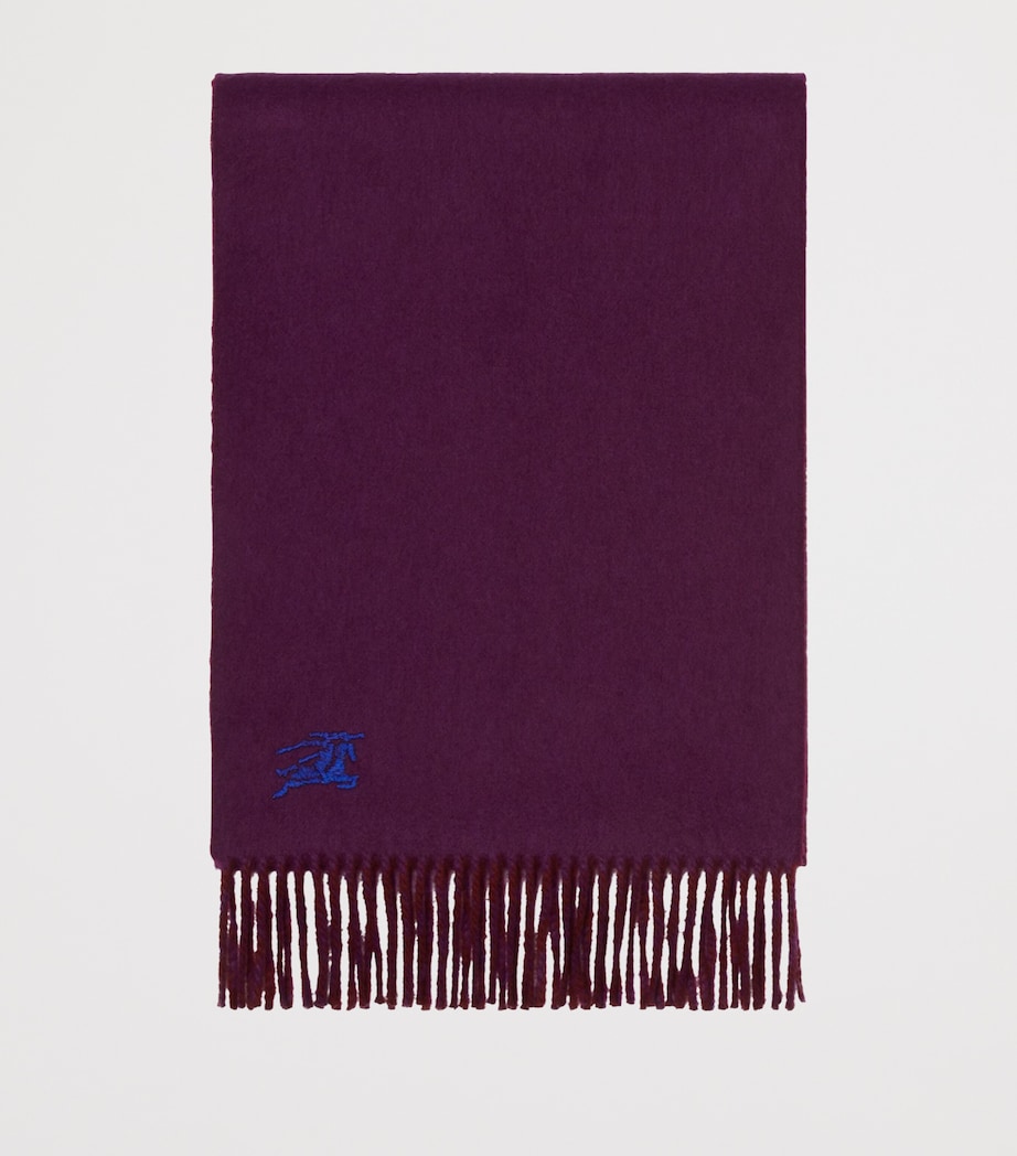 Cashmere Reversible EKD Scarf OXBLOOD/PANSY PURPLE Image 2