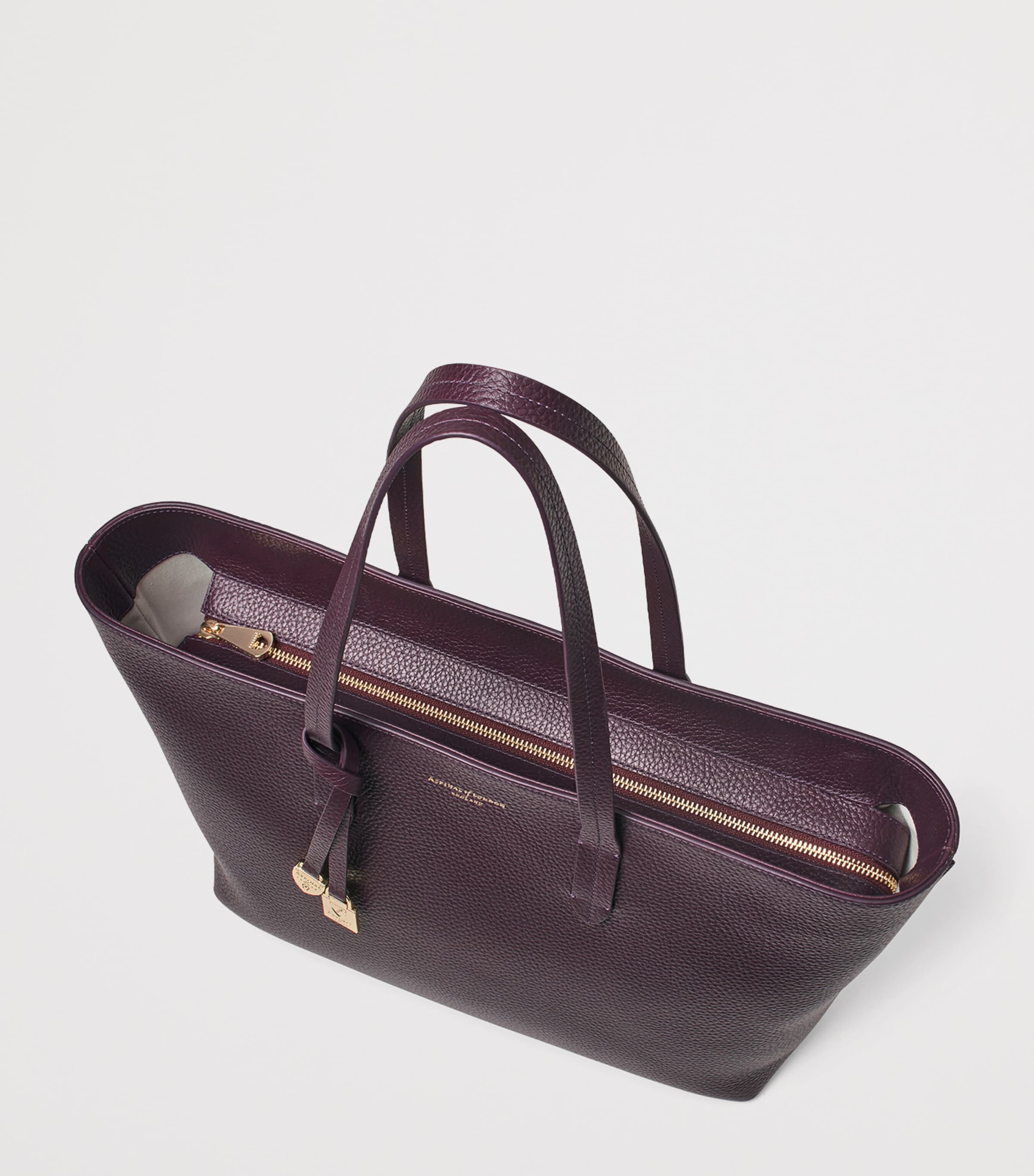 Aspinal Of London Leather East West Tote Bag Fig Image 5