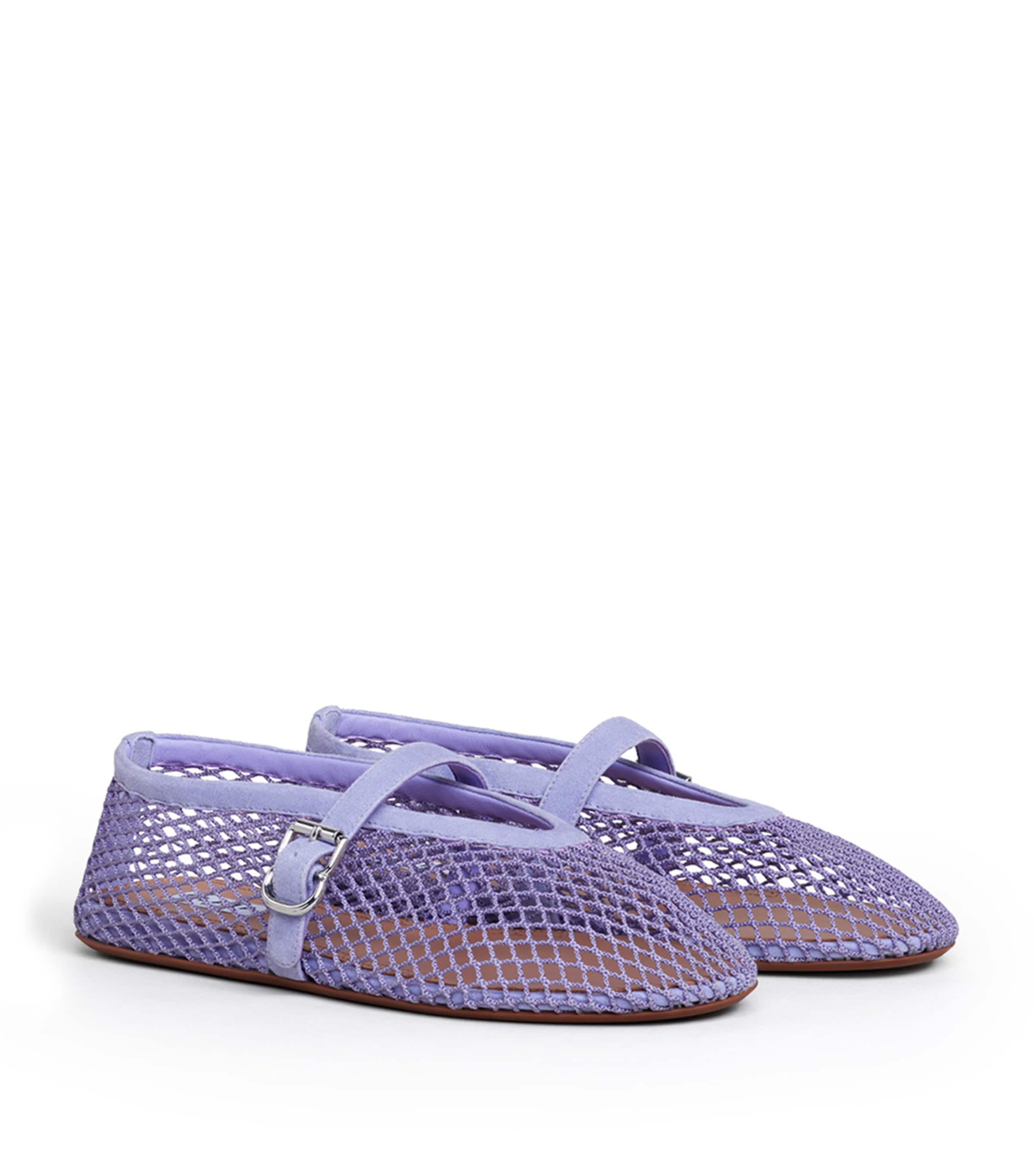 Alaïa Mesh Ballet Flats Lilas Image 3