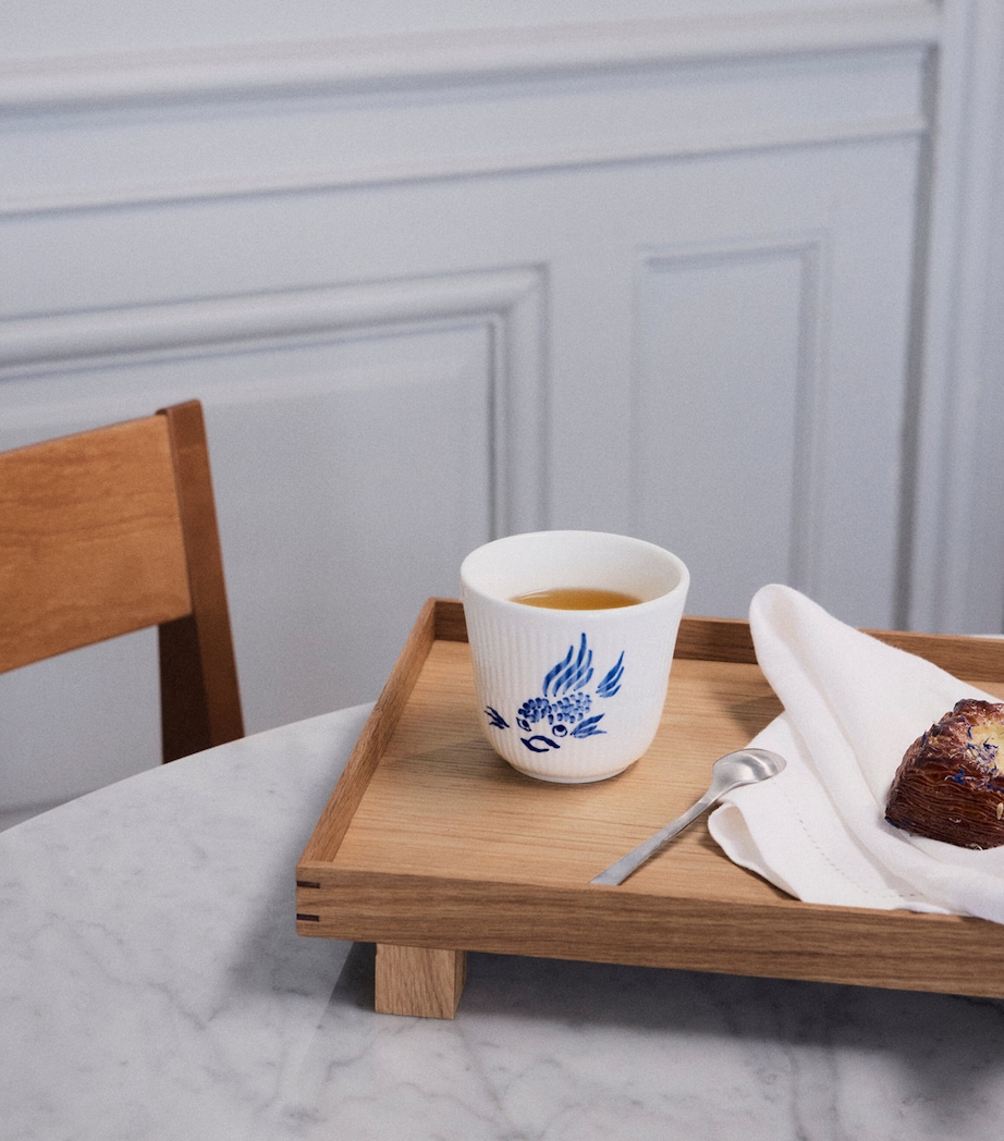 Porcelain Anniversary Fish Mug BLUE Image 7