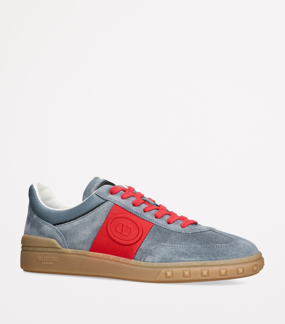 Valentino Garavani Suede Upvillage Sneakers Grey/other Image 3