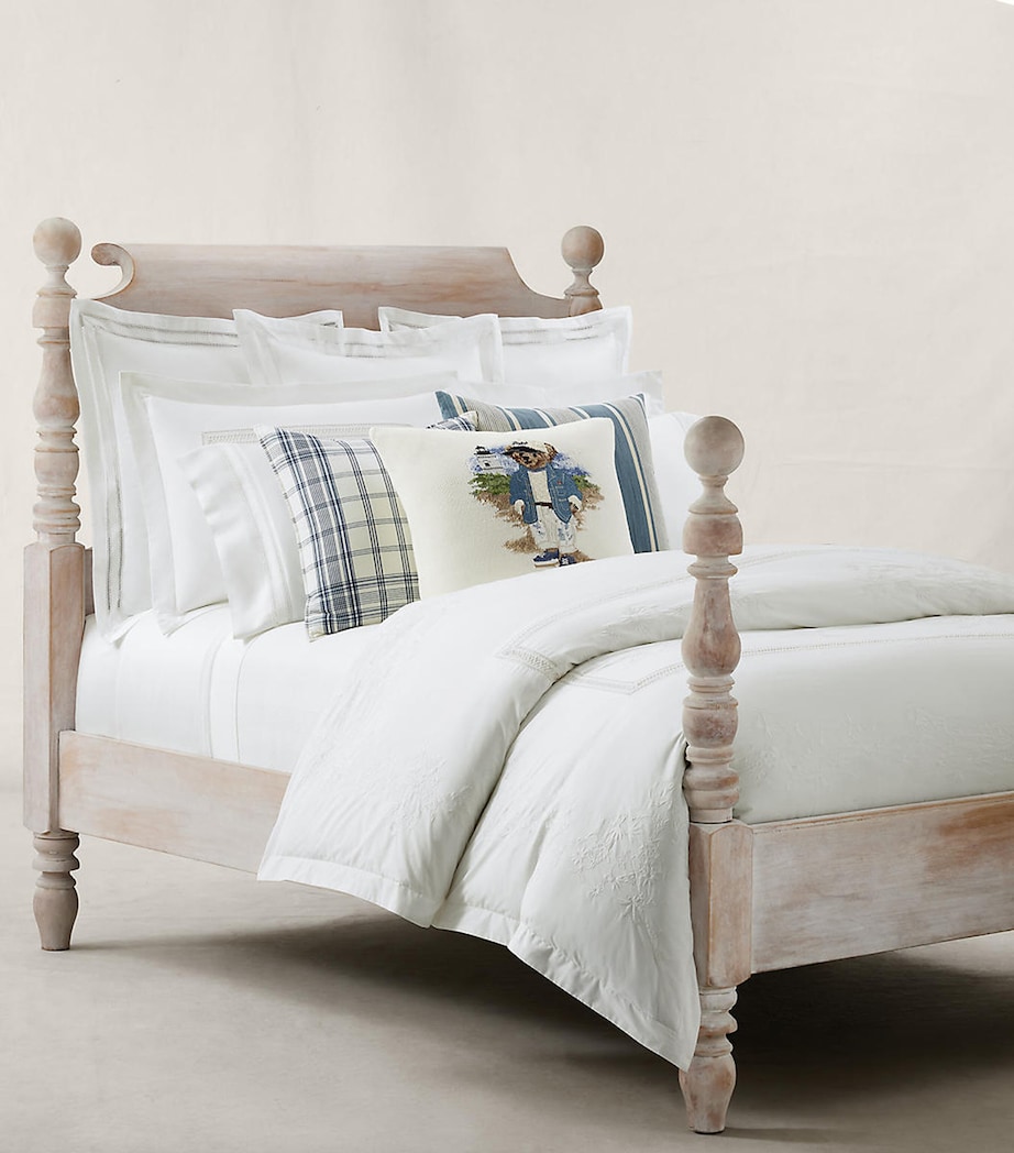 Ralph Lauren Home Meadow Lane Square Oxford Pillowcase (65cm x 65cm) White Image 3