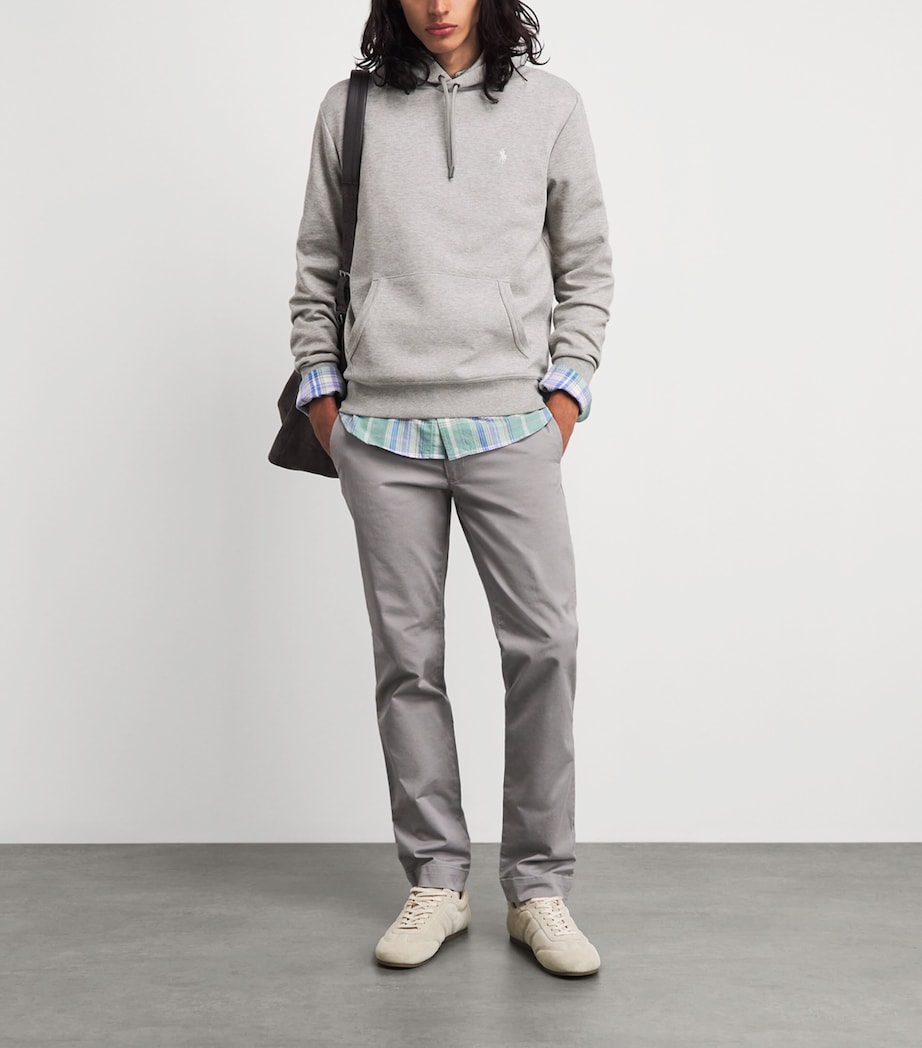 Polo Ralph Lauren Mens Double-Knit Logo Hoodie Drk Sprt Image 2