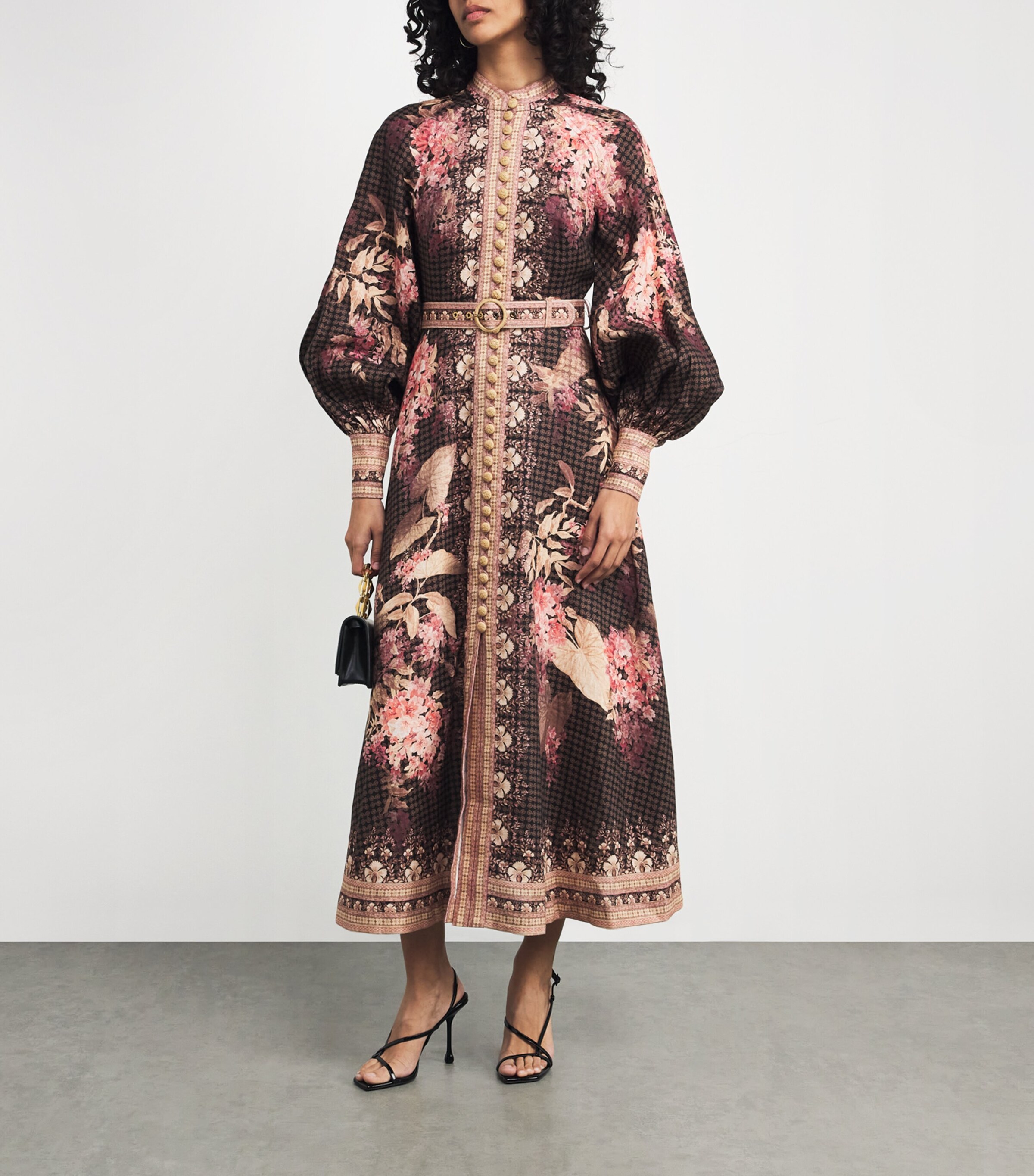 Zimmermann Linen Illuminate Midi Dress | Harrods CA