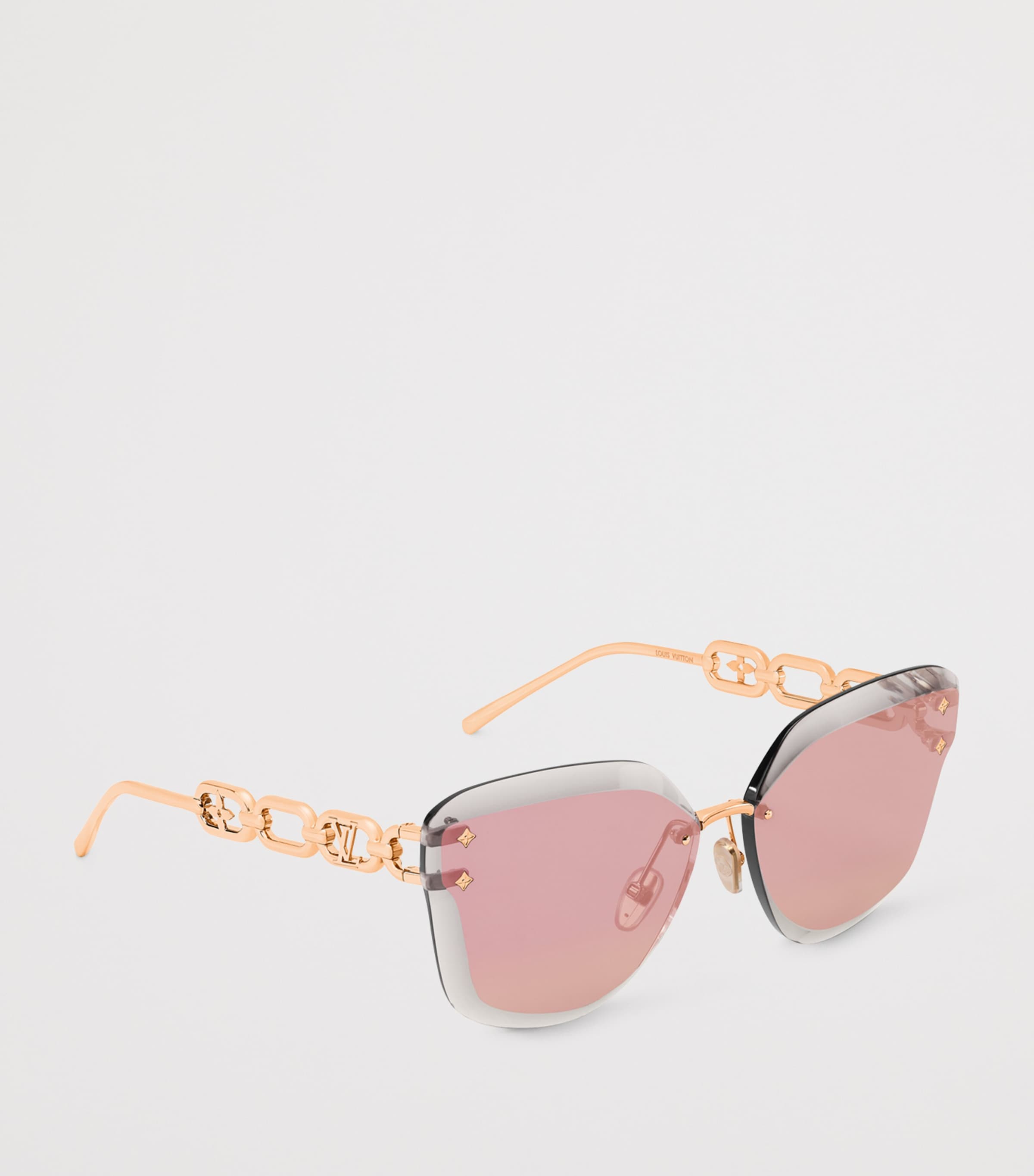 LV Jewel Cat Eye Sunglasses COPPER Image 3