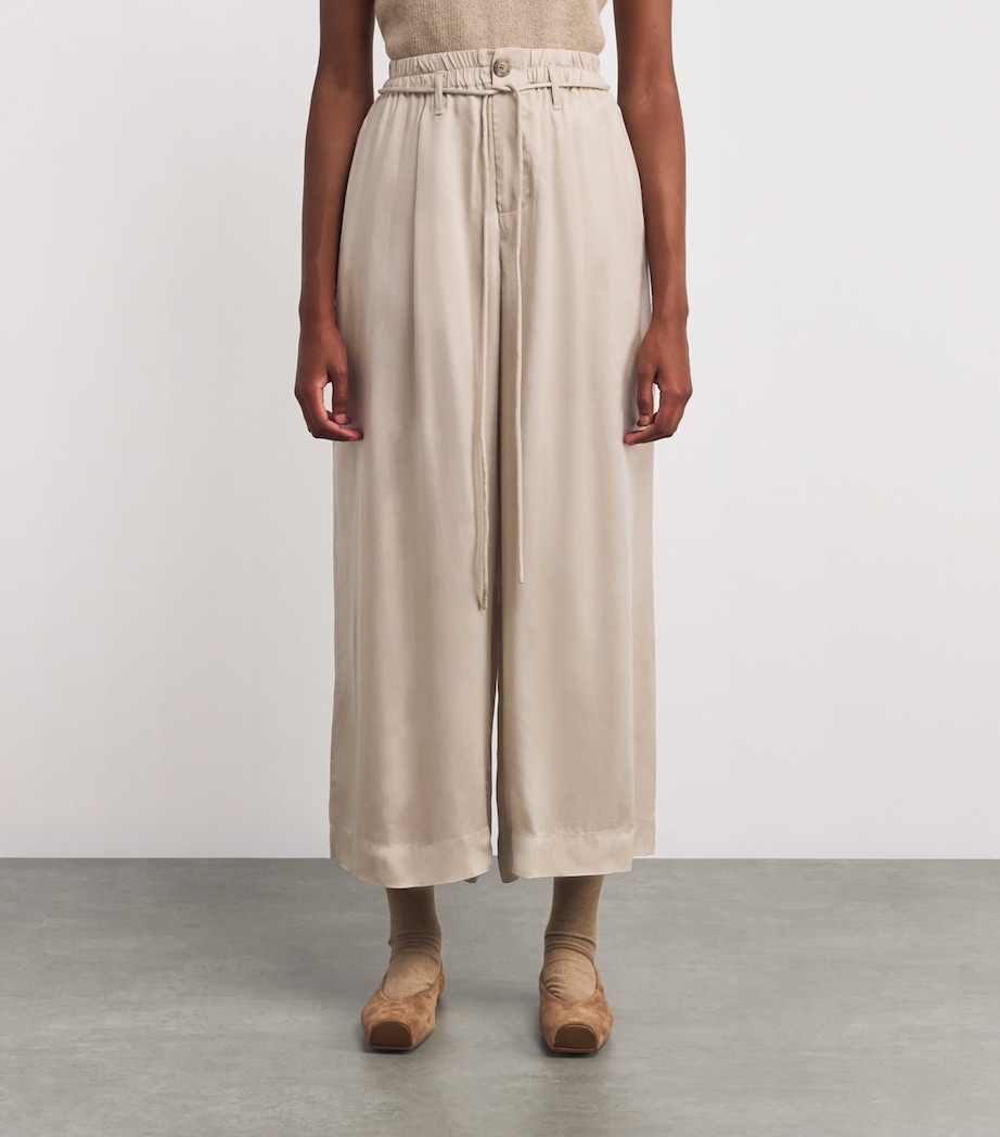 Sanded Wide-Leg Trousers S04 SISAL Image 3