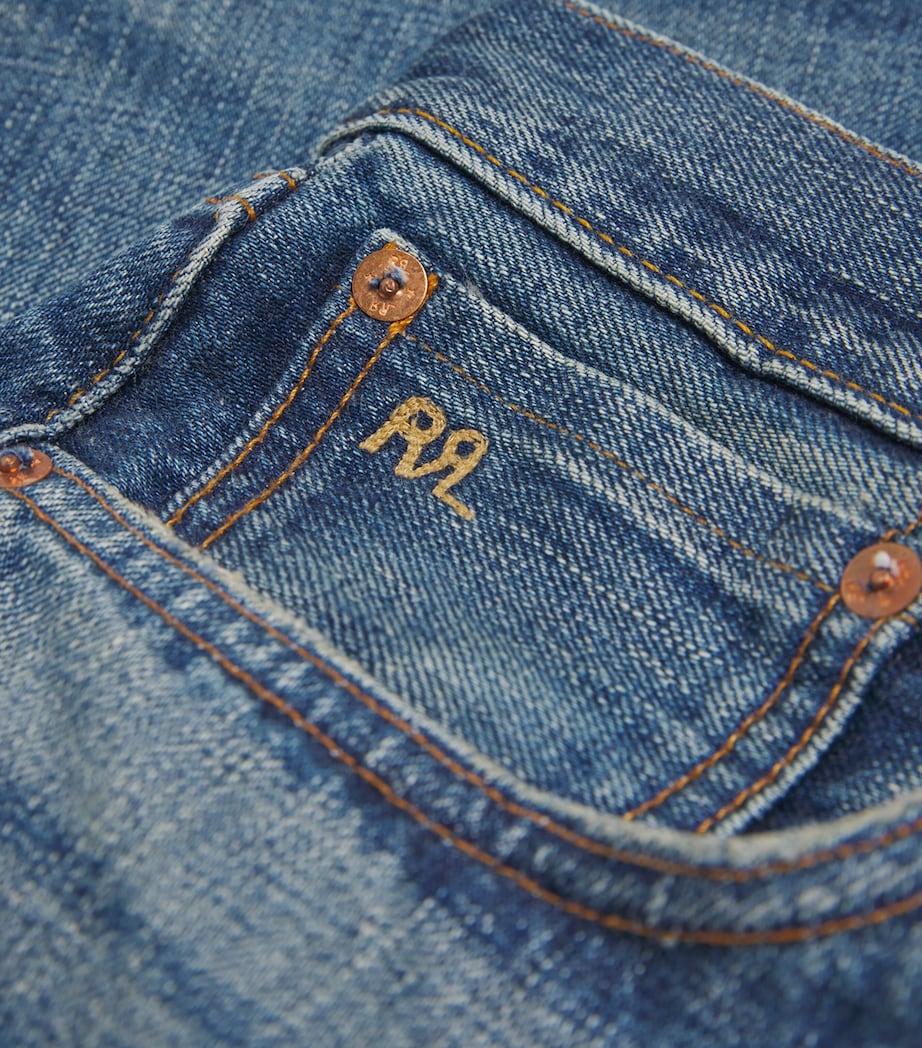 Double RL Straight Jeans BLUE Image 5