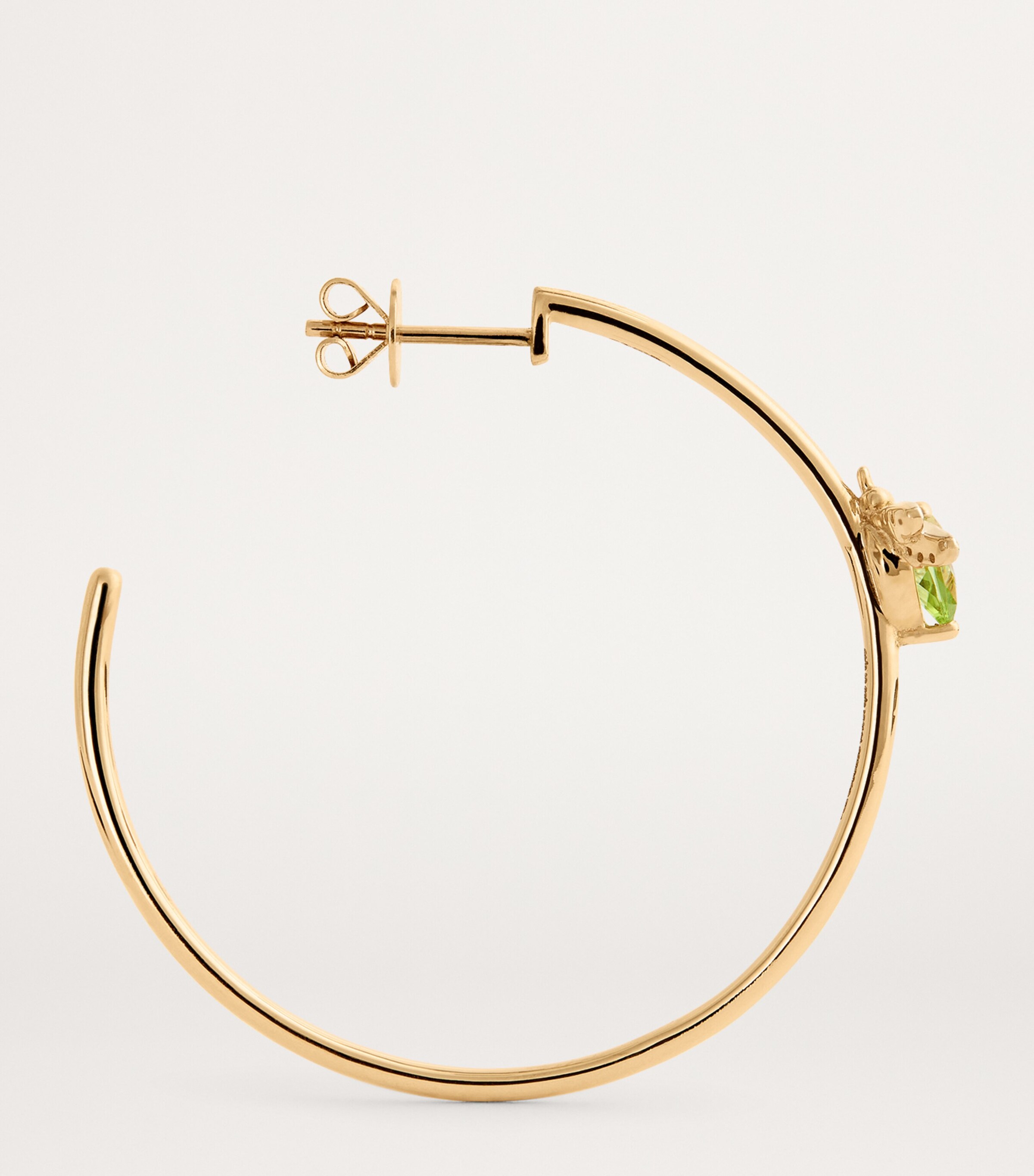 Mixed Gold, Diamond and Peridot Queen Bee Single Earring MIXED GOLD Image 4