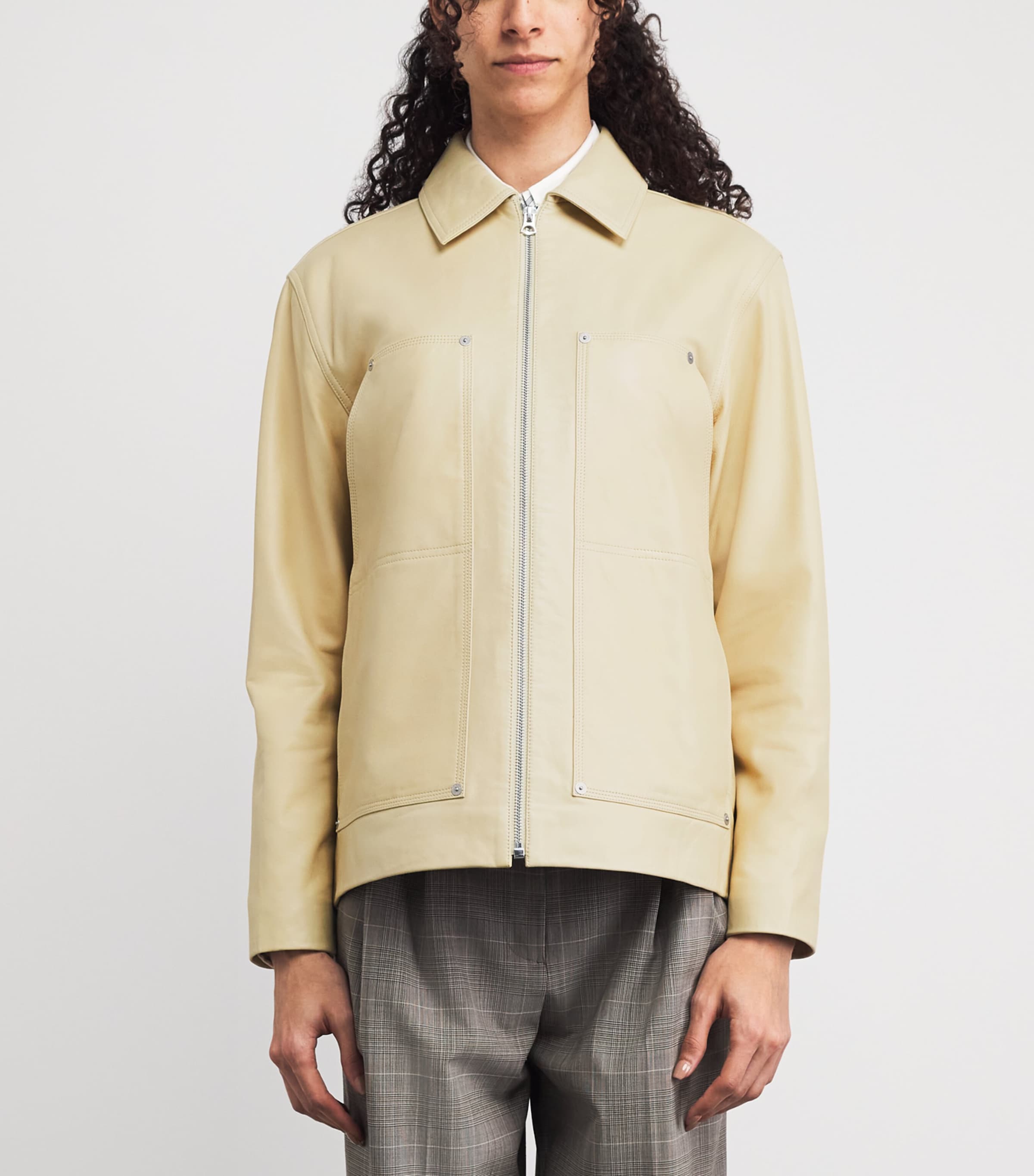 Sid Leather Jacket PLYLW Image 4