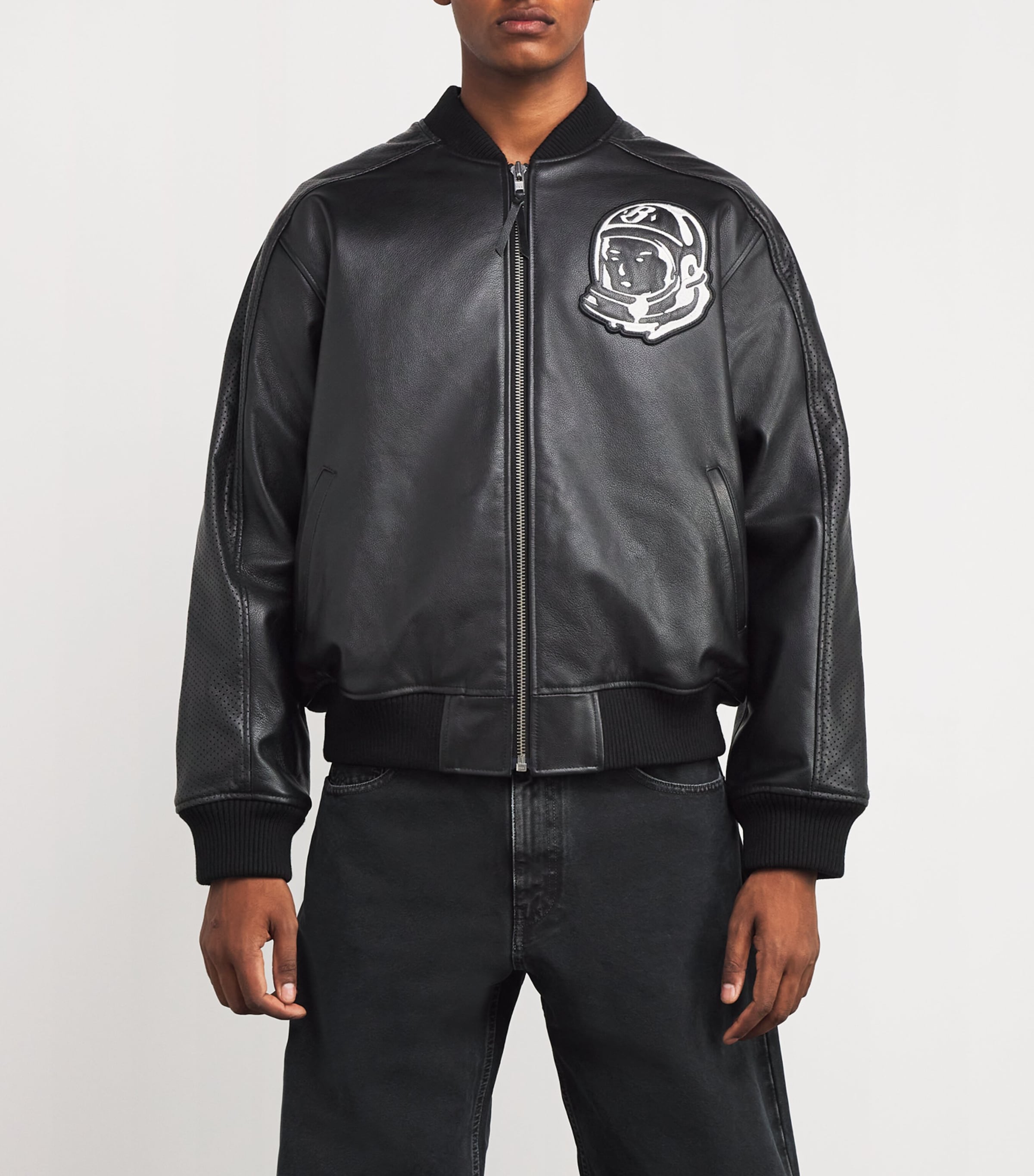 Billionaire Boys Club Leather Astro Bomber Jacket | Harrods CA
