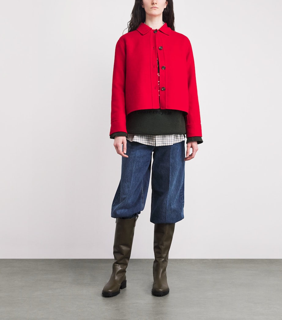Wool-Blend Amanda Overshirt POPPY RED Image 2