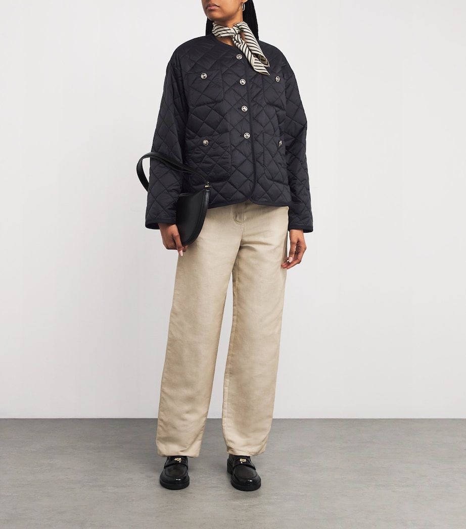 Reversible Quilted Jacket BLACK Image 2