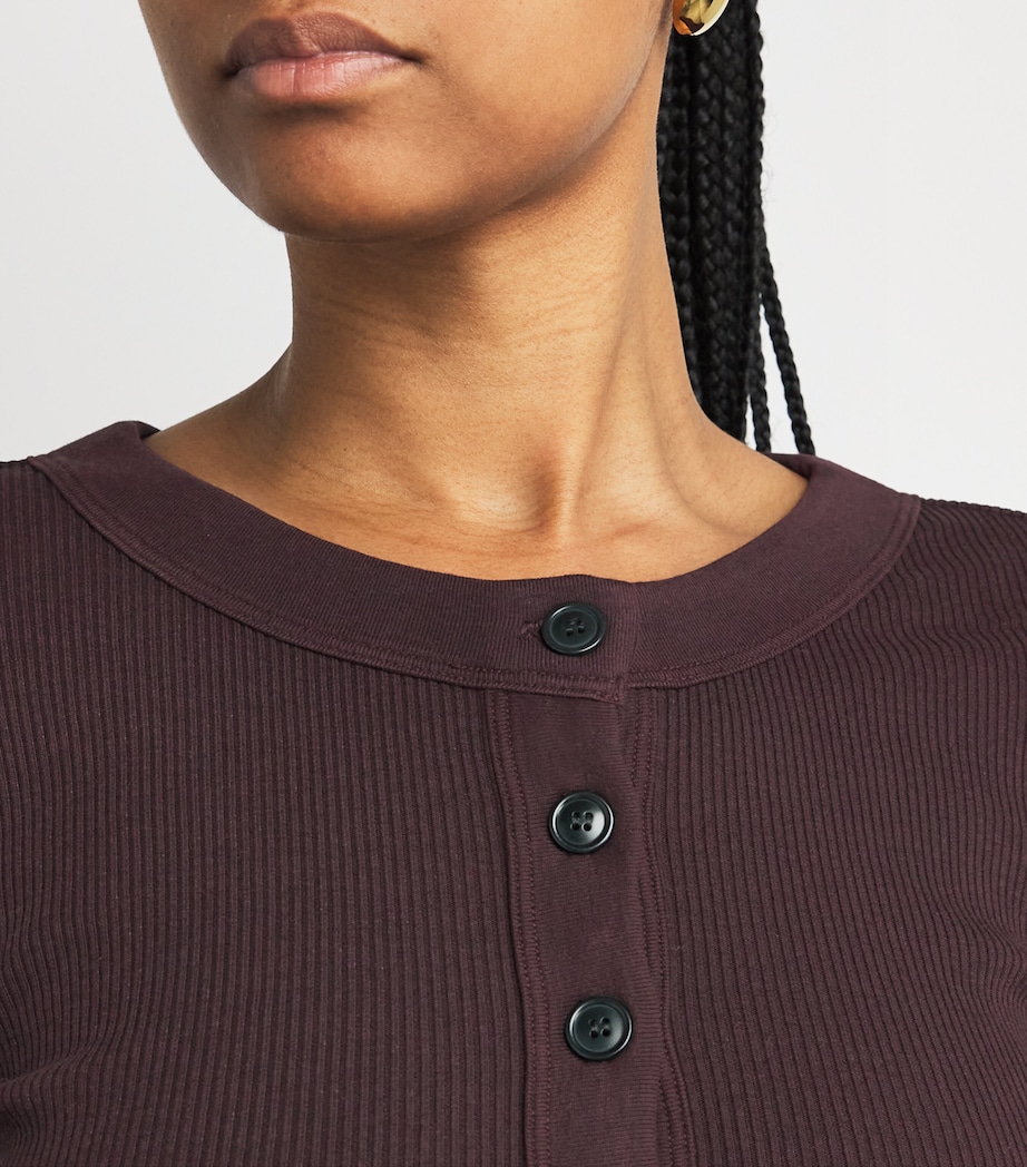 Varra Henley T-Shirt MAHOGANY Image 6