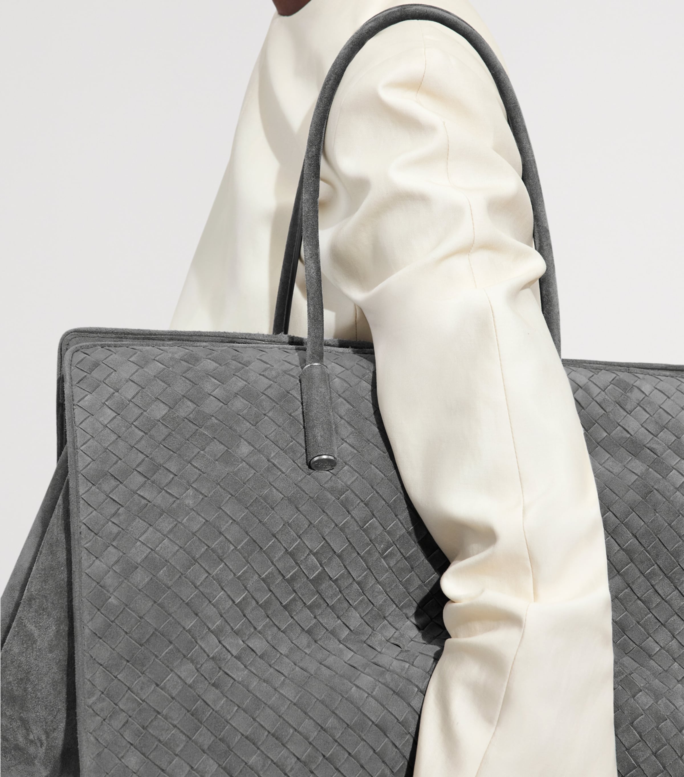 Bottega Veneta Large Suede Barbara Tote Bag Image 6