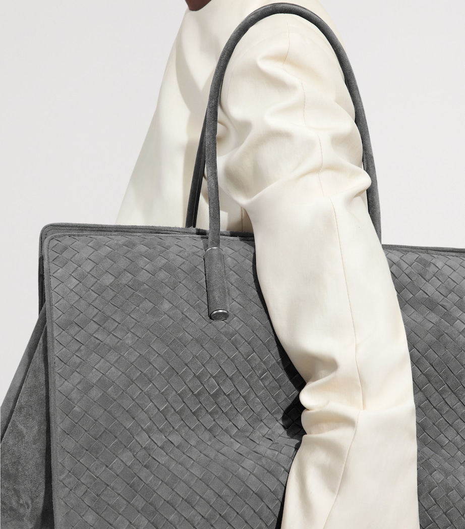 Bottega Veneta Large Suede Barbara Tote Bag Image 6