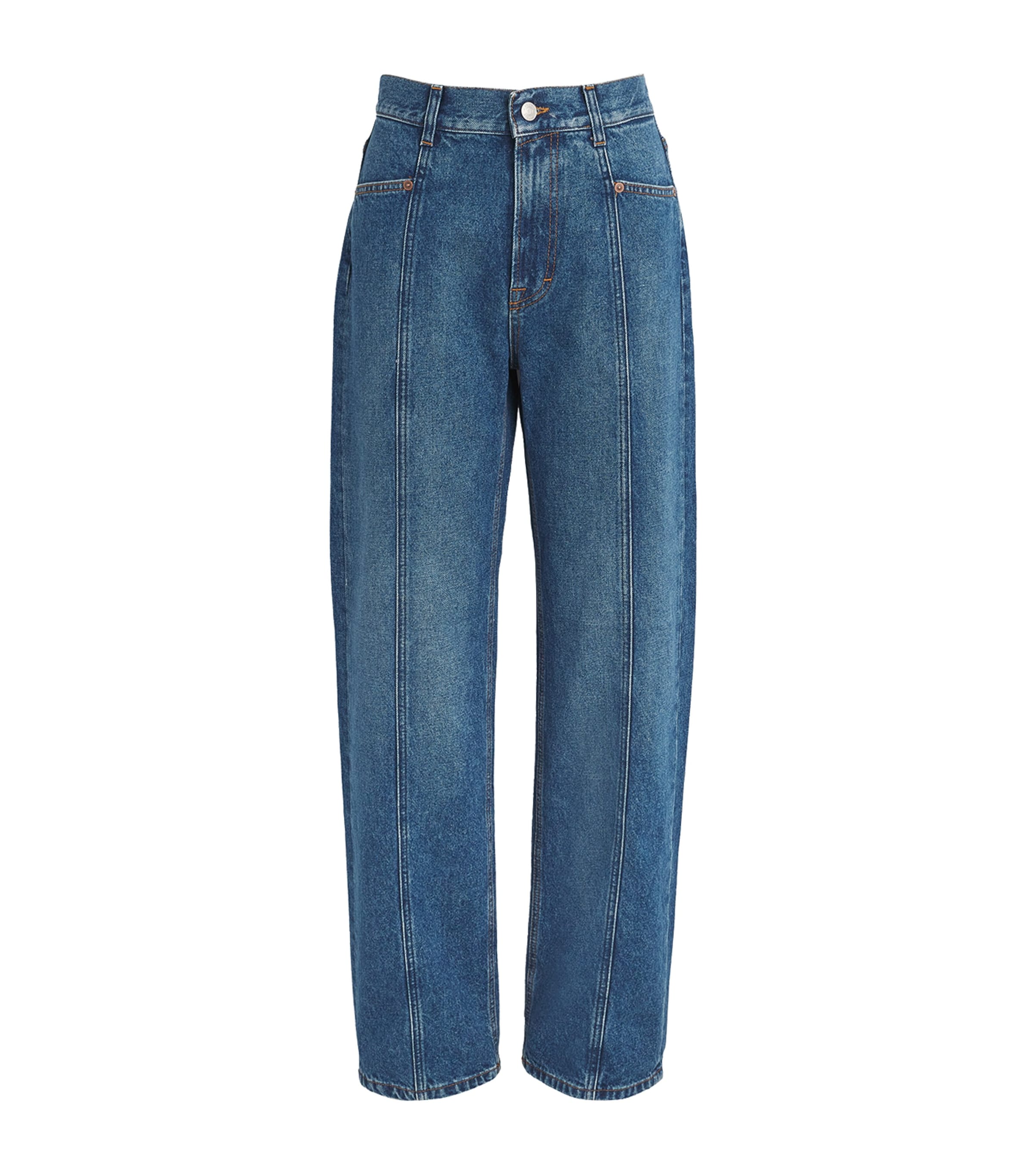 House Of Dagmar Loose Fit Wide-leg Jeans In Blue