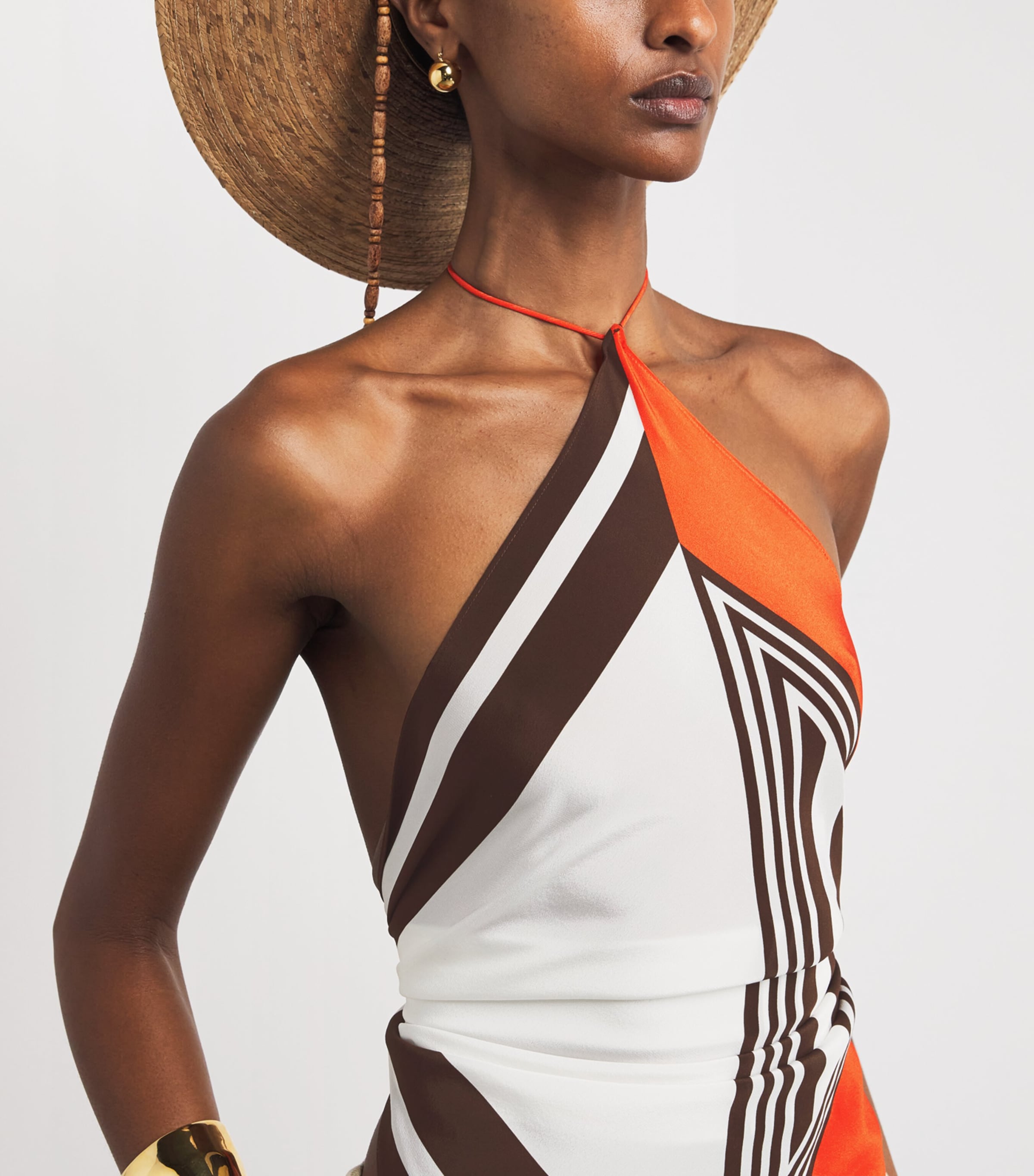 Silk Stripe Destino Scarf Top PACHA STRIPE Image 6