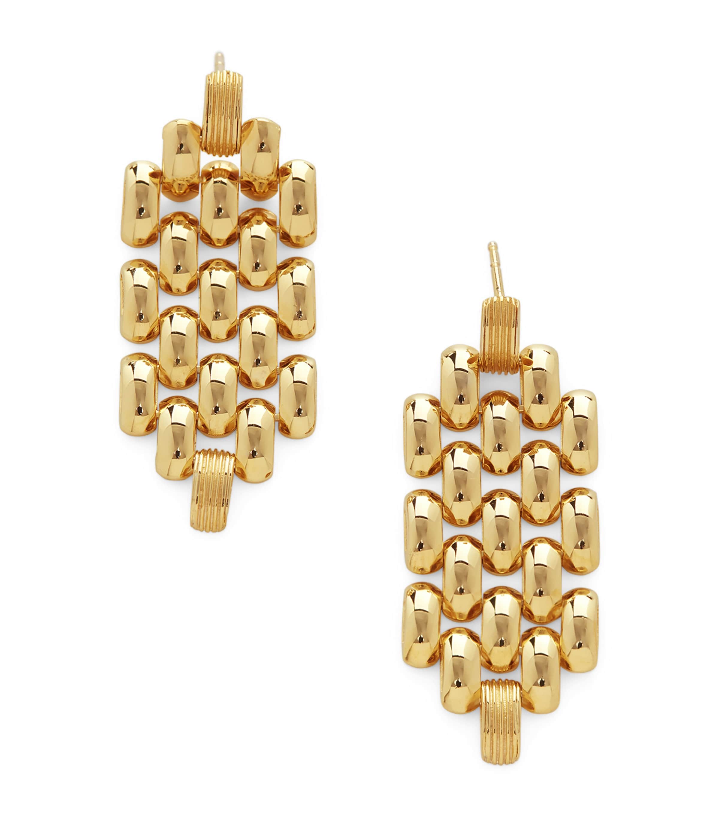Monica Vinader Gold Vermeil Heirloom Drop Earrings In Gold