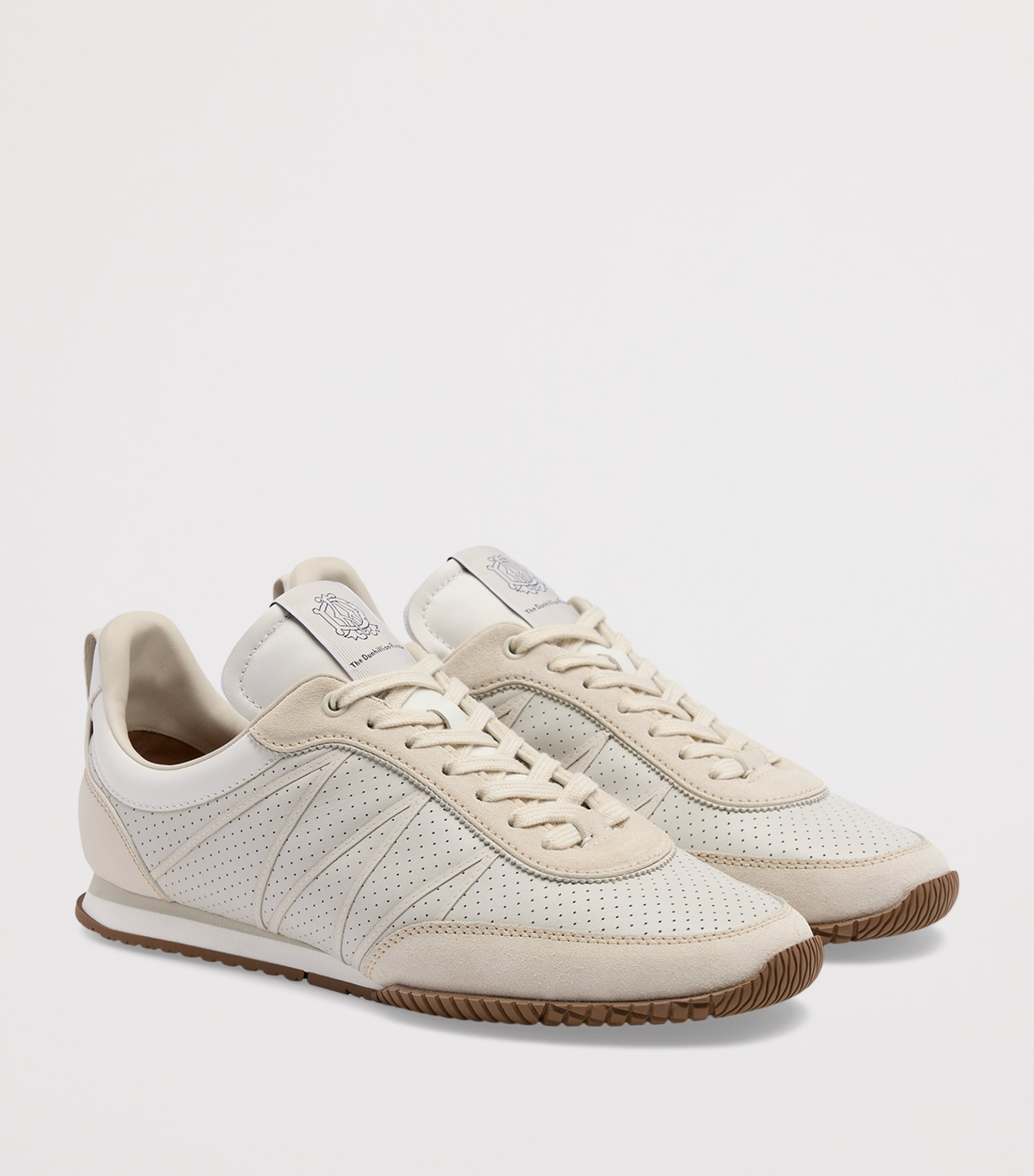 Dunhill Leather The Dunhillian Runner Sneakers White Image 3