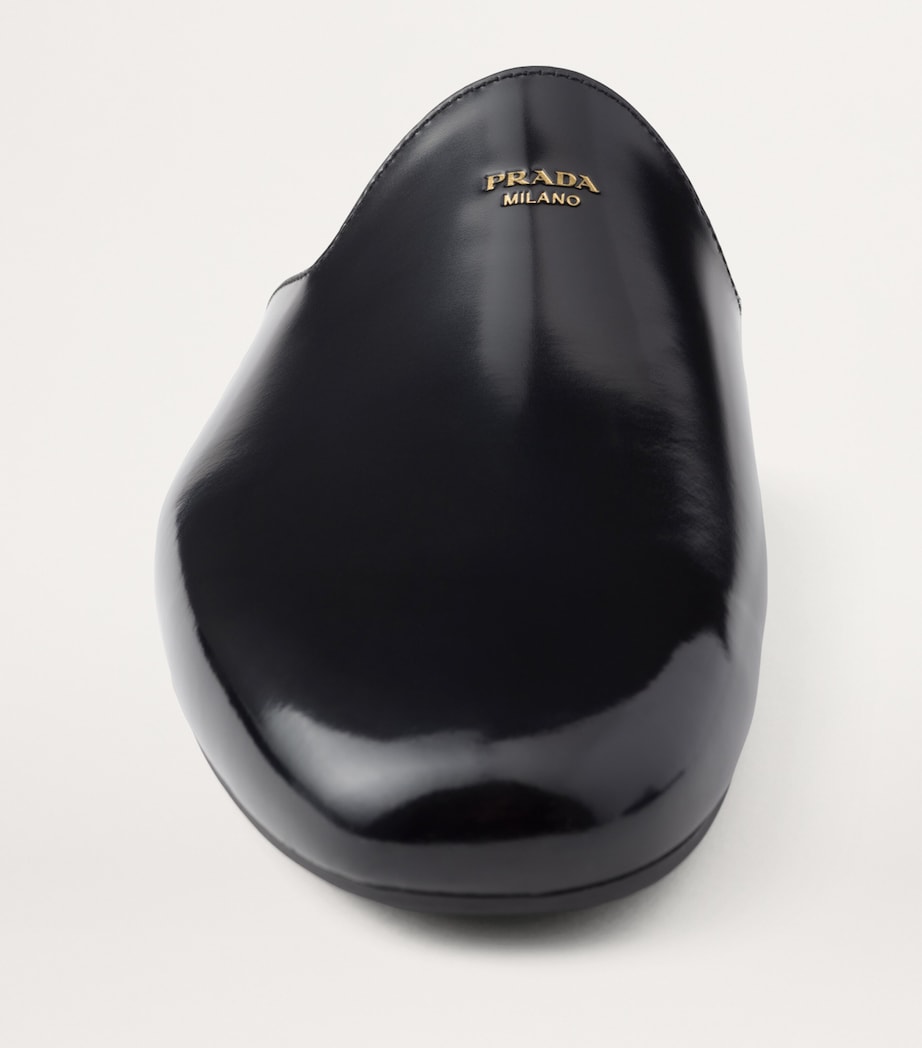 Leather Logo Mules F0002 Image 5