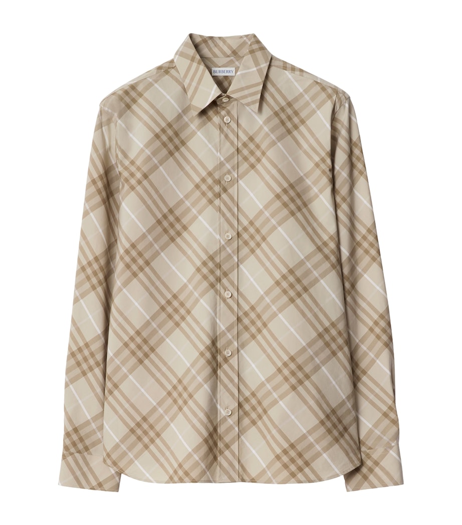 Cotton Check Shirt STONE GREY IP CHECK Image 1