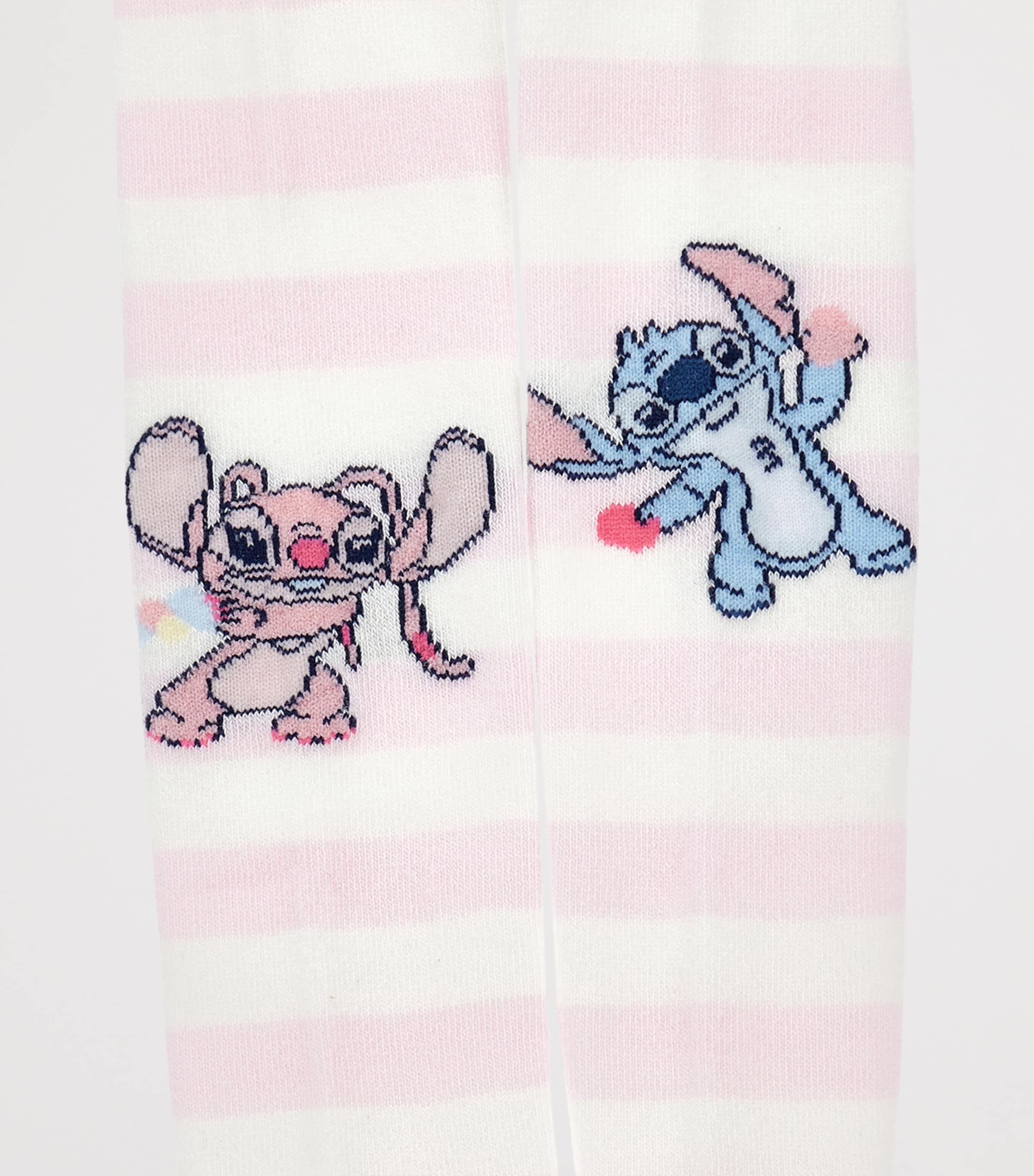 x Disney Cotton-Blend Striped Stitch Tights PANNA+FAIRYTALE Image 3