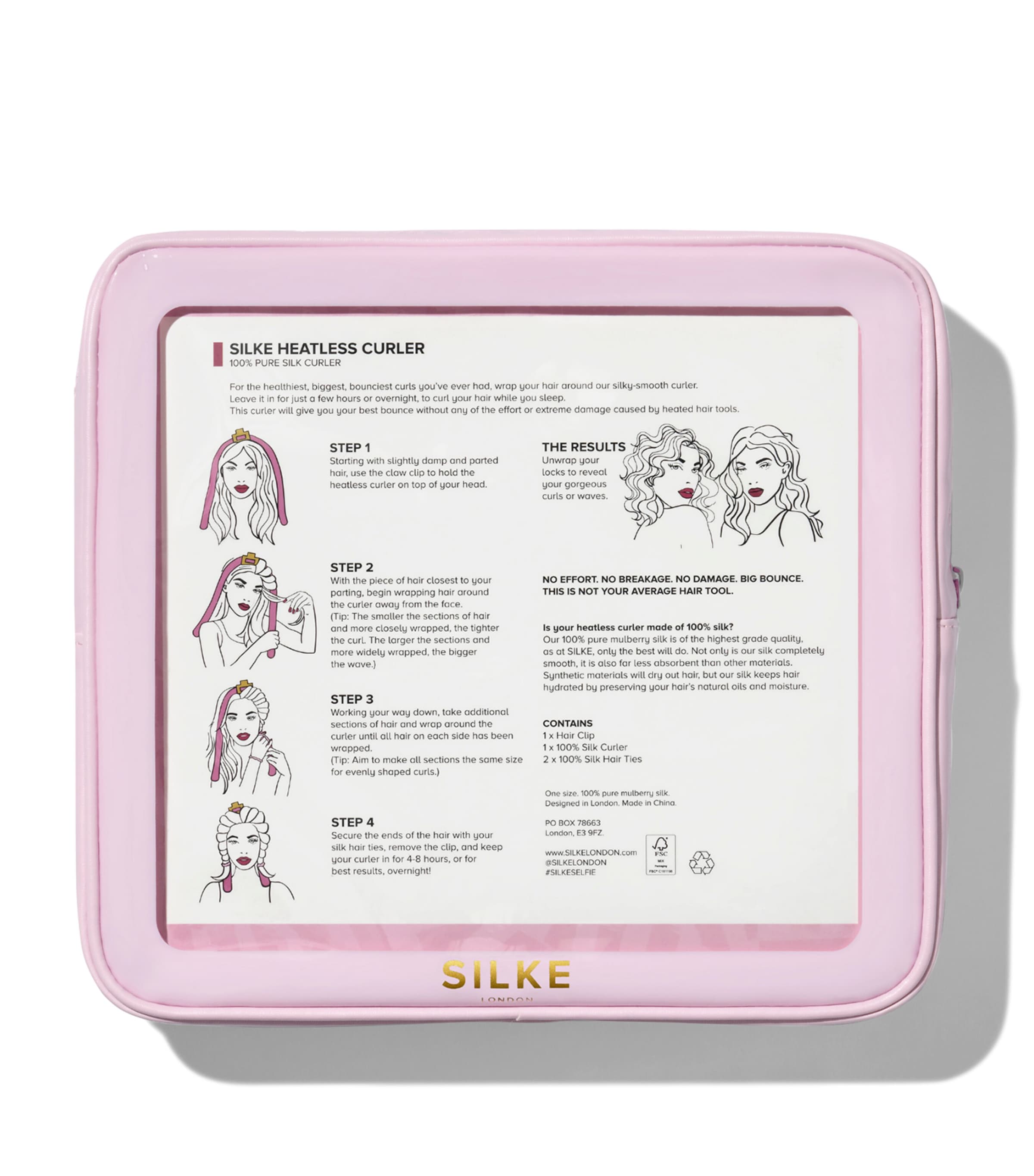 Mulberry Silk Heatless Curler PINK Image 7