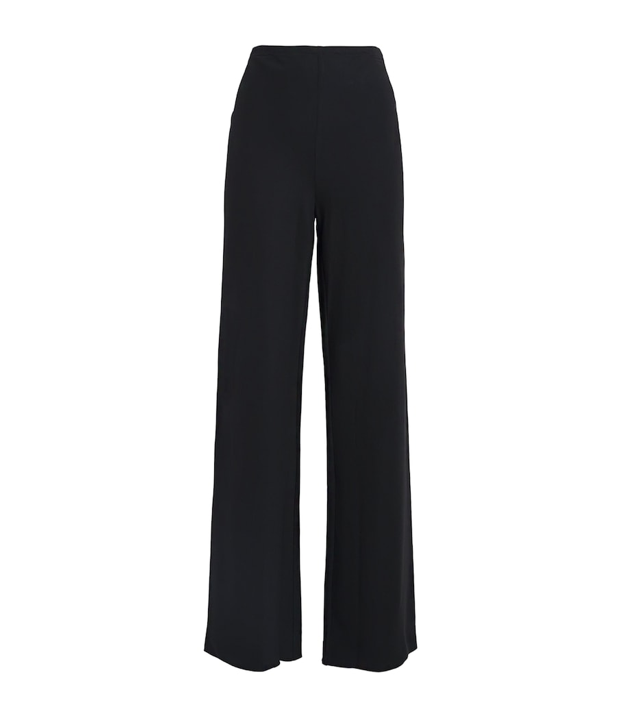 STAUD Womens Satin Stroll Trousers Blk Black Image 1