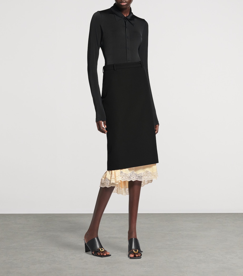 Barathea Wool Pencil Skirt 1000 Image 4