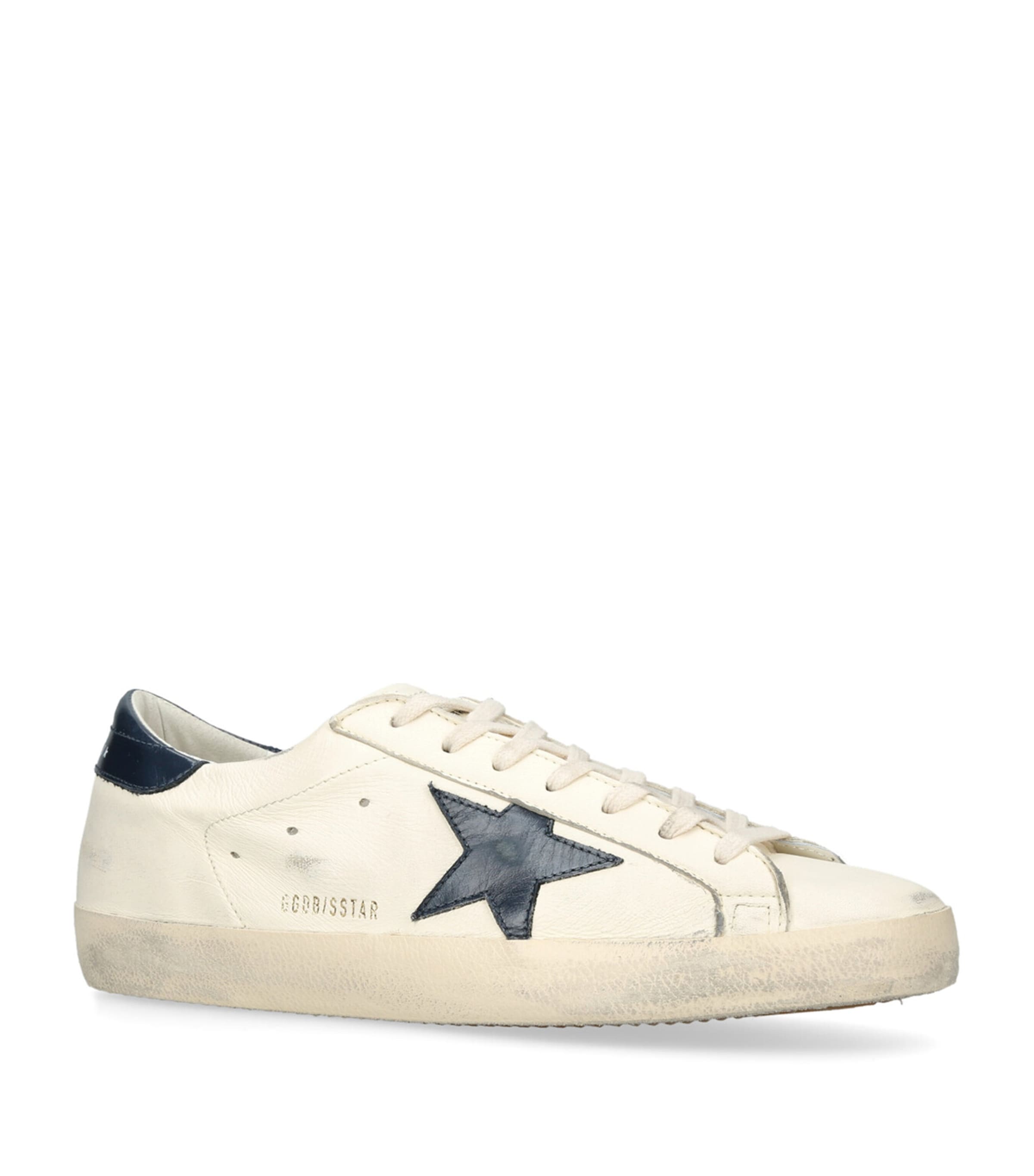 Golden Goose Leather Super-Star Sneakers Beige Image 3