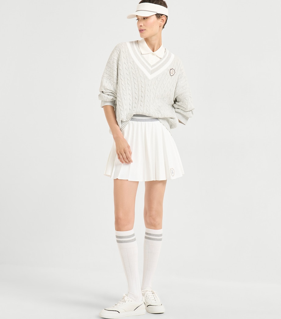 Cotton Cable-Knit Sweater CV906 Image 4