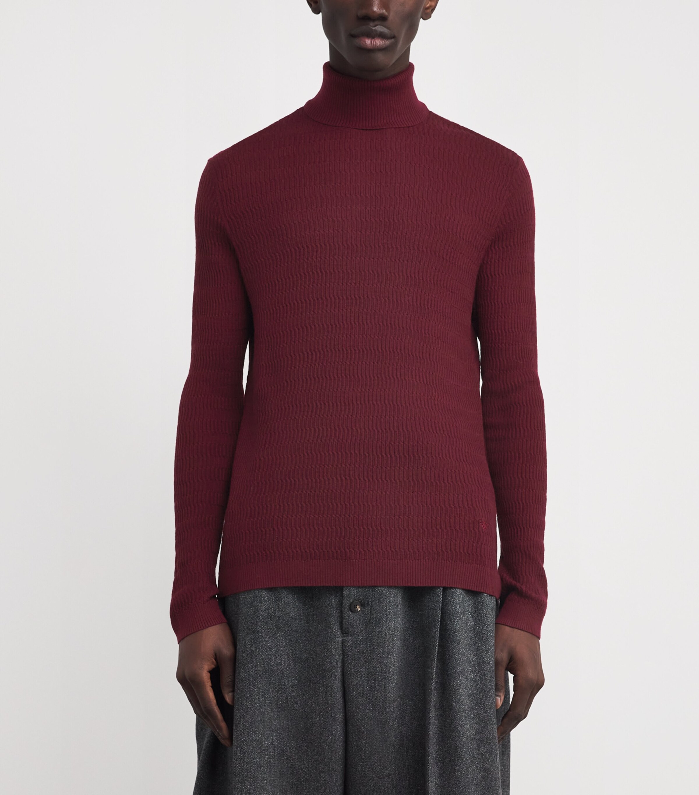 Virgin Wool Rollneck Sweater U5086 Image 3