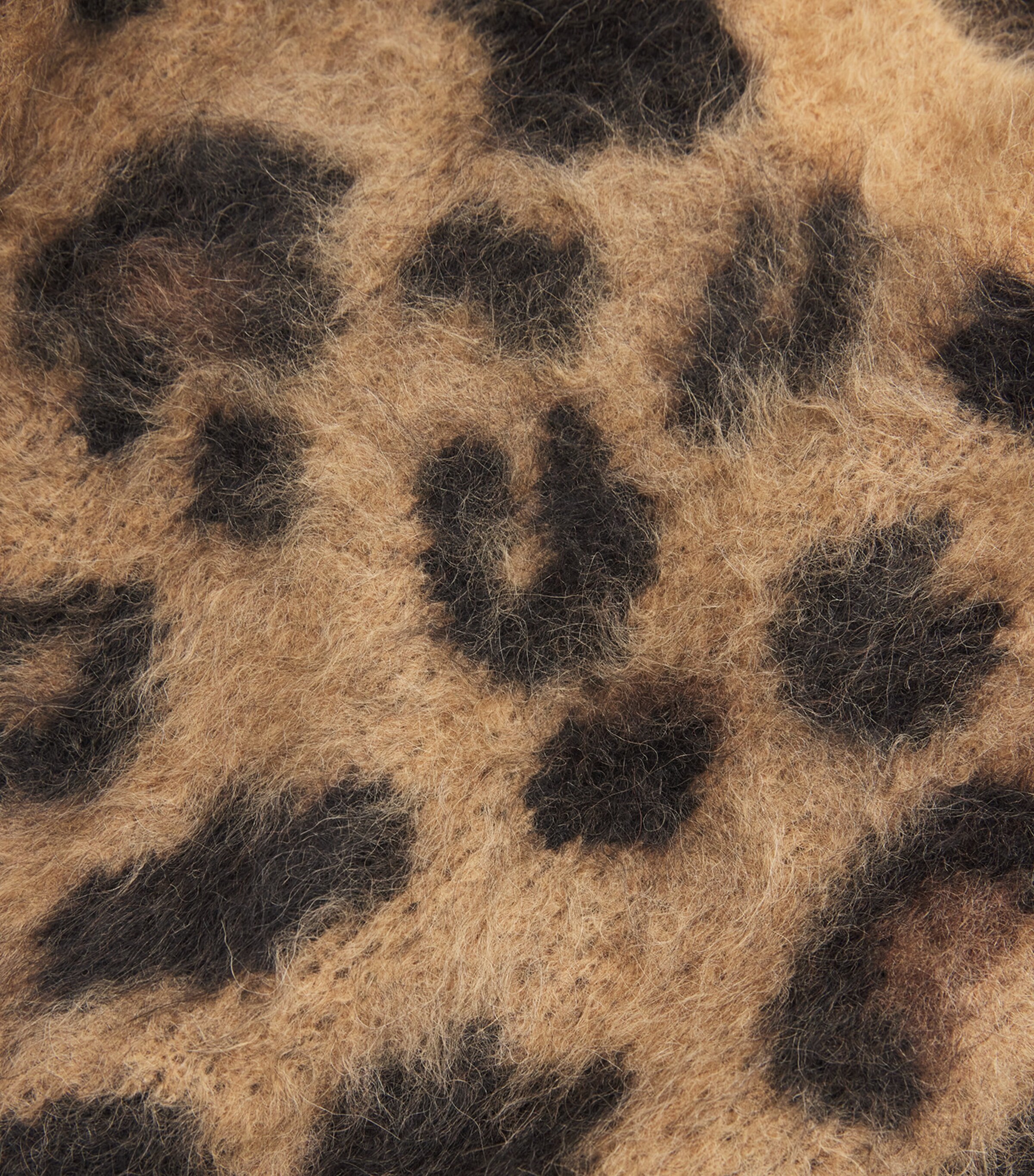COLE BUXTON Mens Alpaca-Blend Leopard Sweater Leopard Image 5