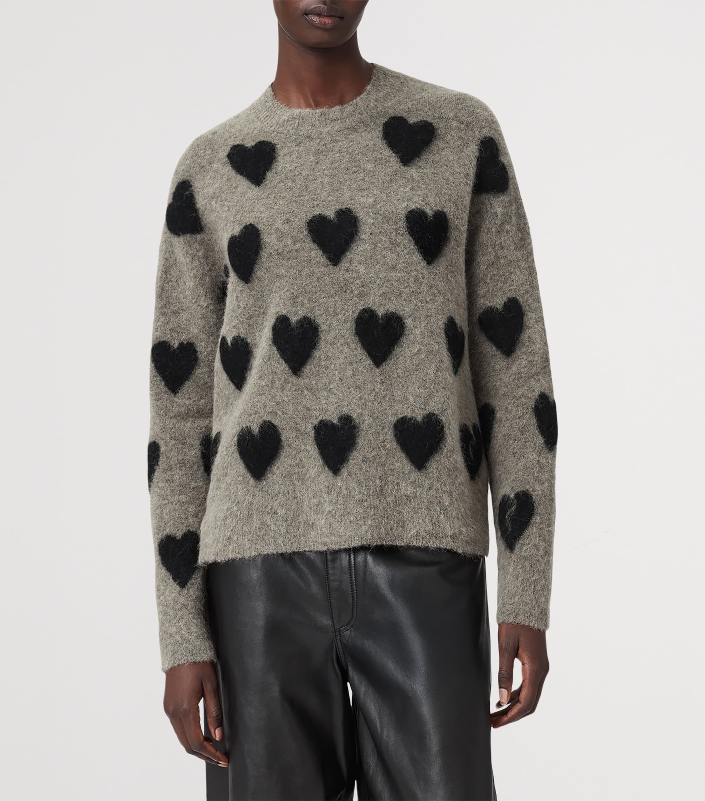 Wool-Blend Amora Sweater WALNUT BROWN/BLACK Image 4