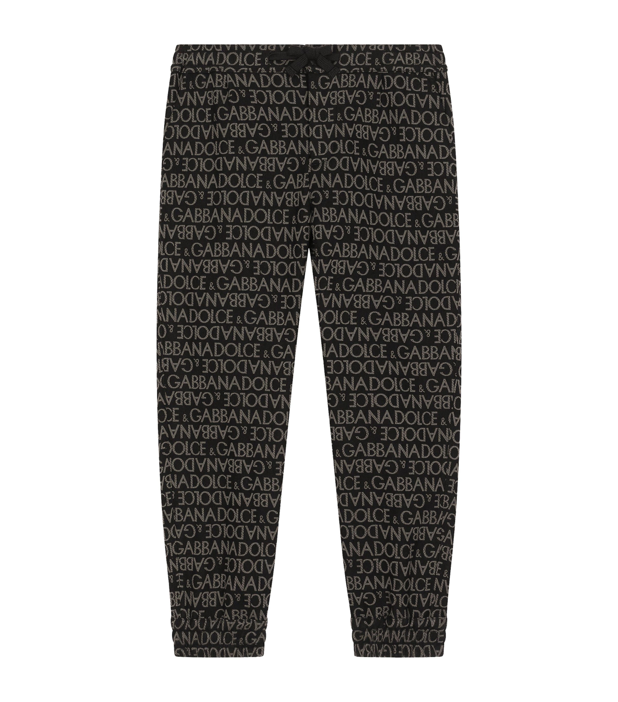 Dolce&Gabbana Kids Logo Print Sweatpants (2-6 Years) Jacquard Image 1