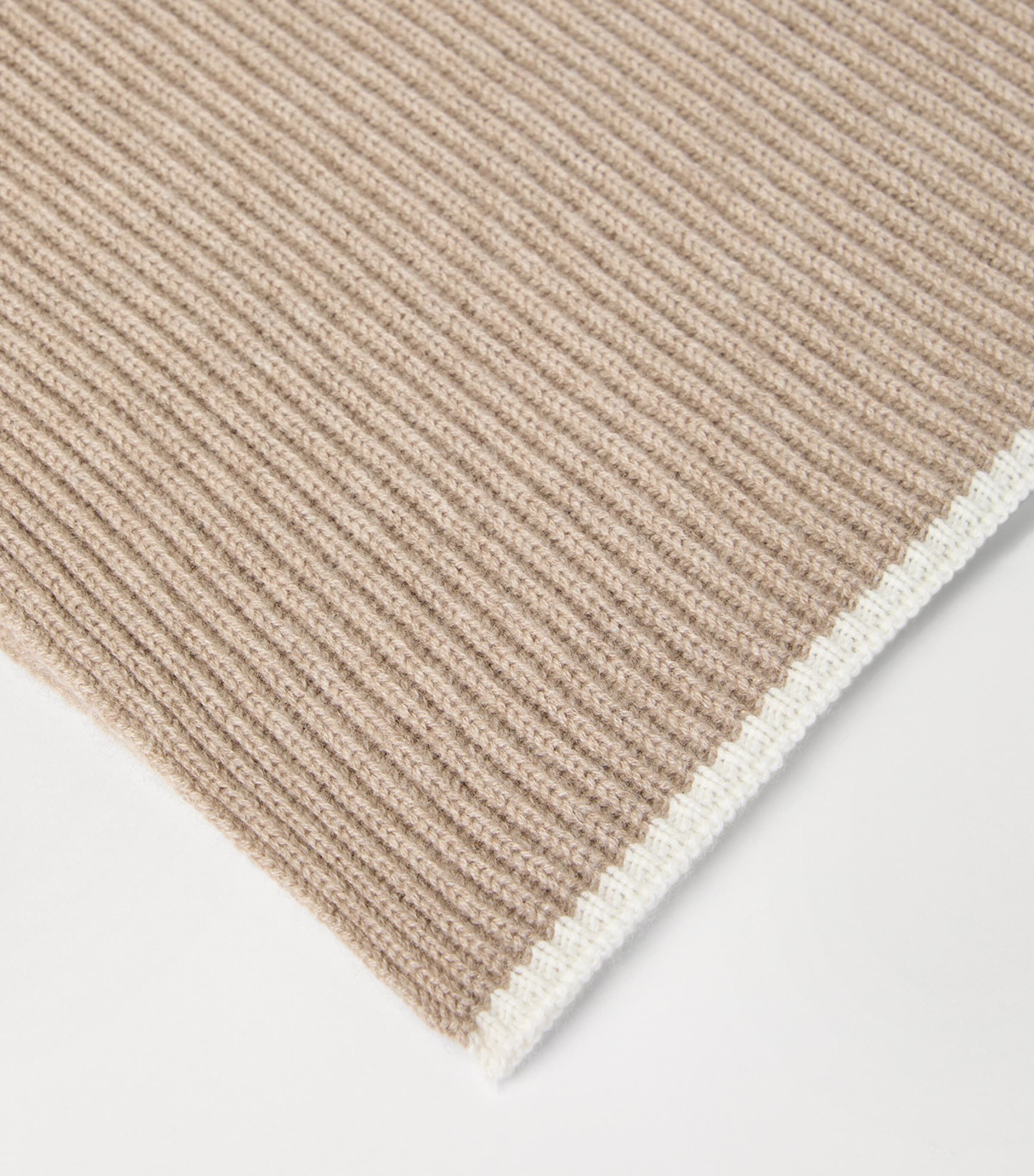 Cashmere English Rib Monili Scarf CC397 Image 3