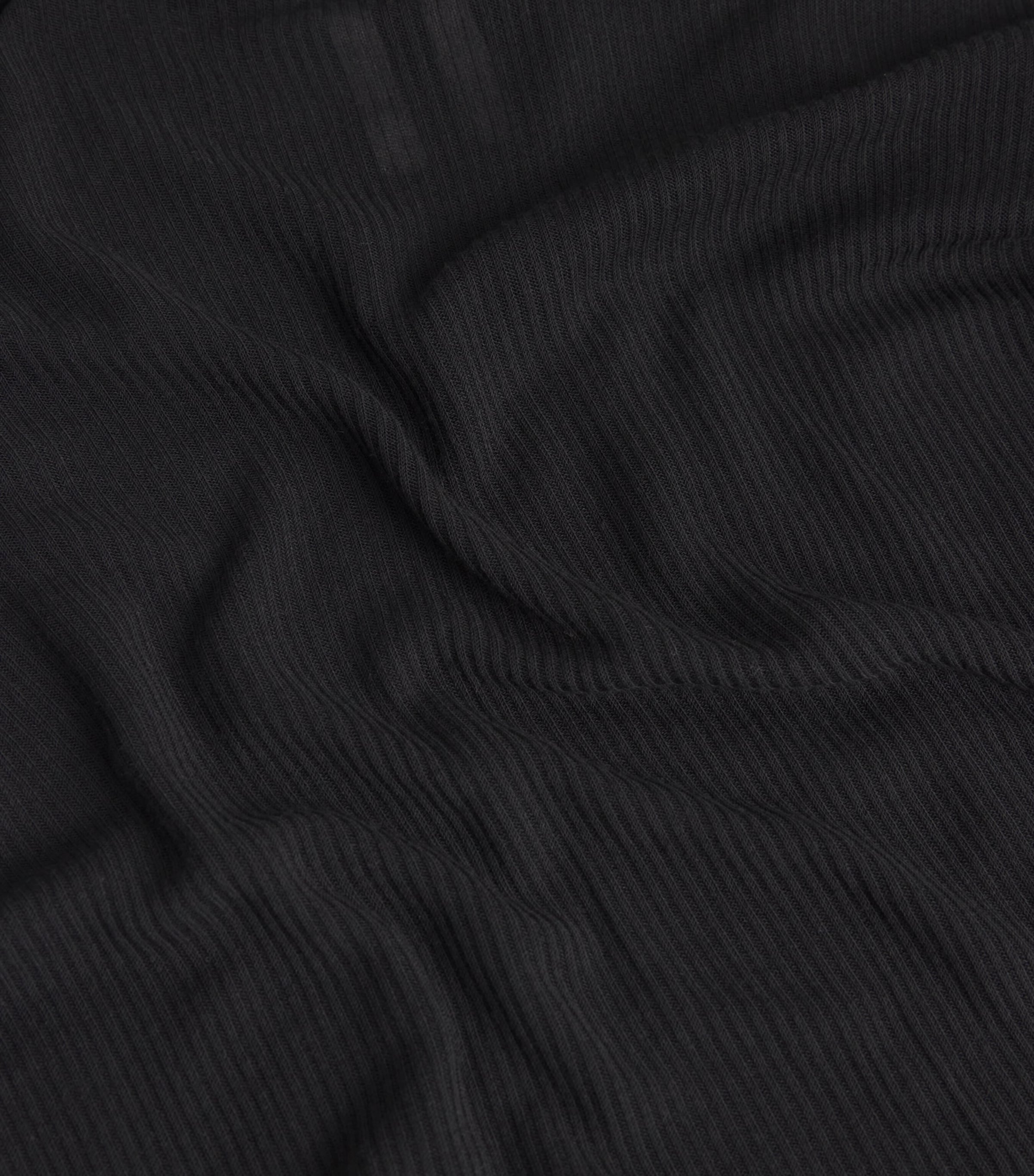 Hooded Crop Top 09 BLACK Image 5