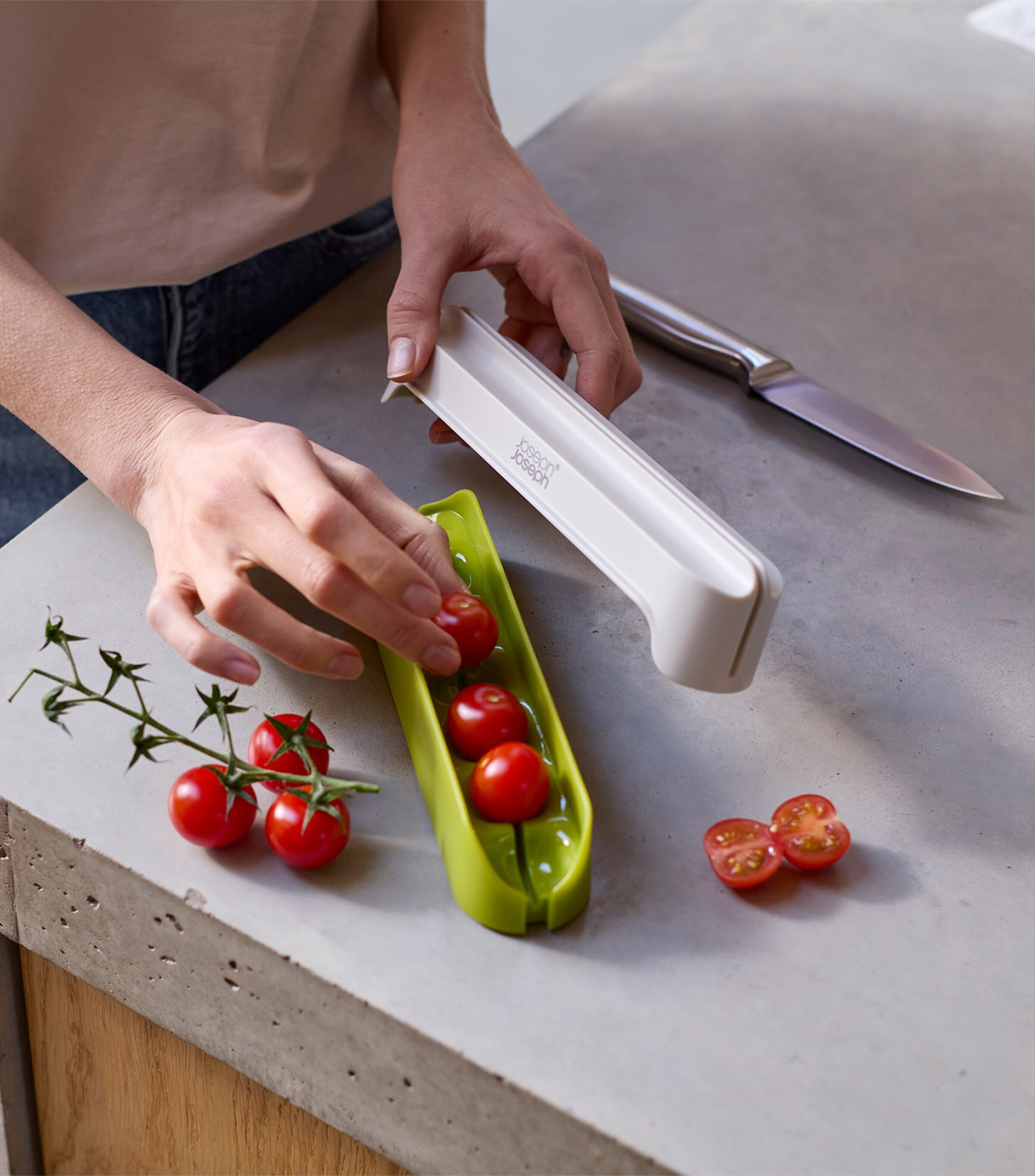 Halve-It Slicing Tool STONE/GREEN Image 2