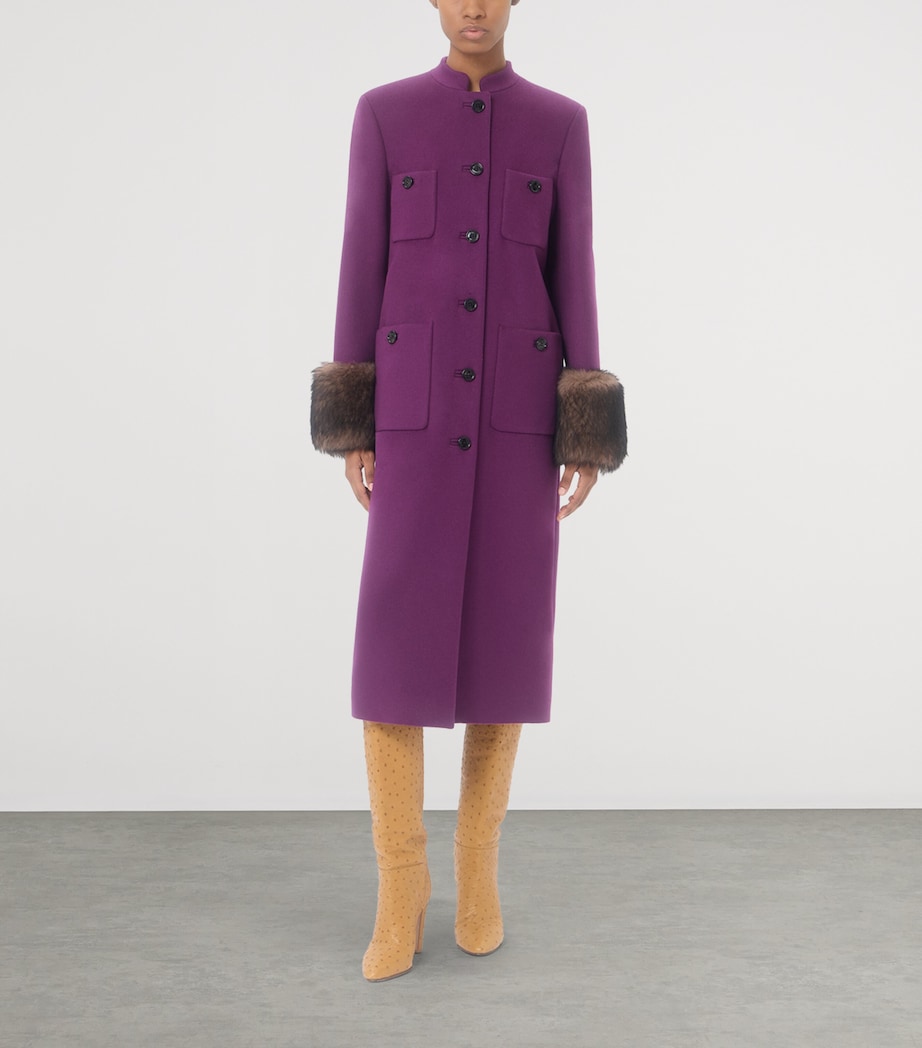 Valentino Womens Virgin Wool-Cashmere Coat Image 2