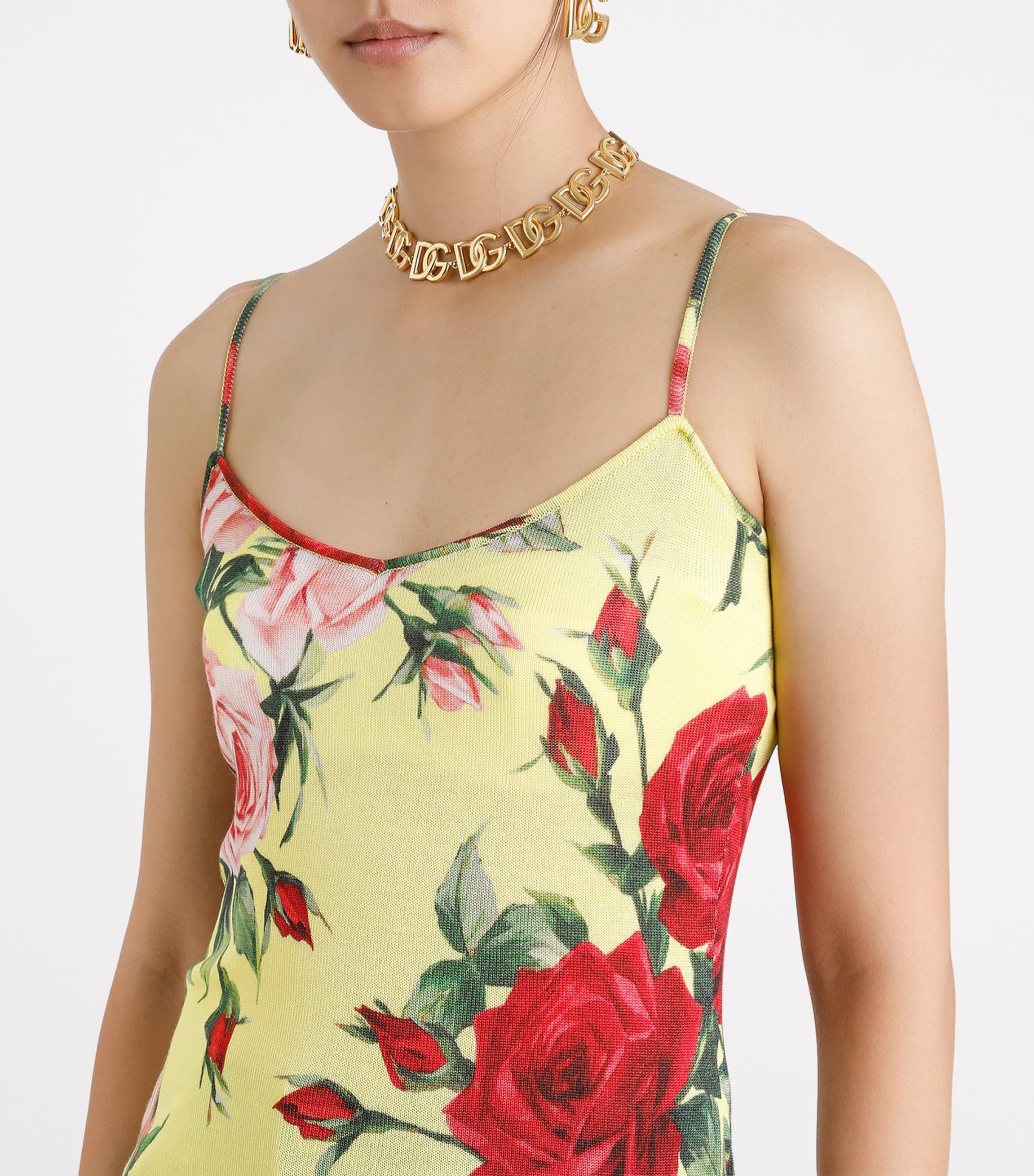 Silk Floral Tank Top HG5JD-BOUQUET Image 3