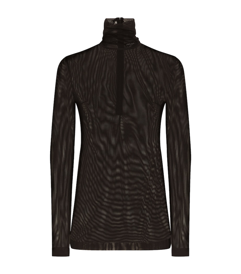 Rollneck Top N0000-BLACK Image 1