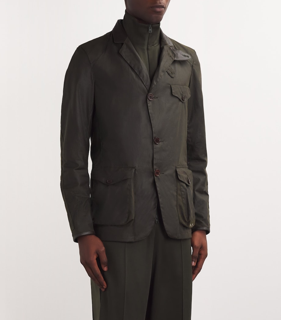 Waxed Beacon Jacket OLIVE Image 3