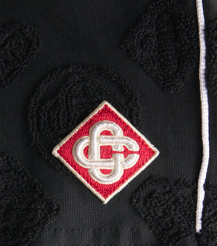 Towelling Monogram Shorts BLACK Image 5