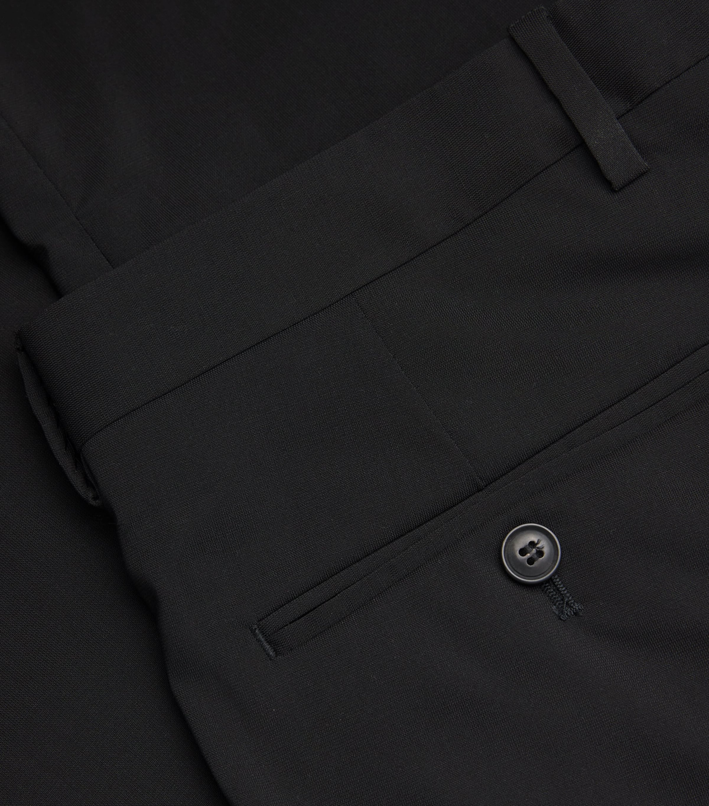 Virgin Wool Straight Trousers UC99 Image 6