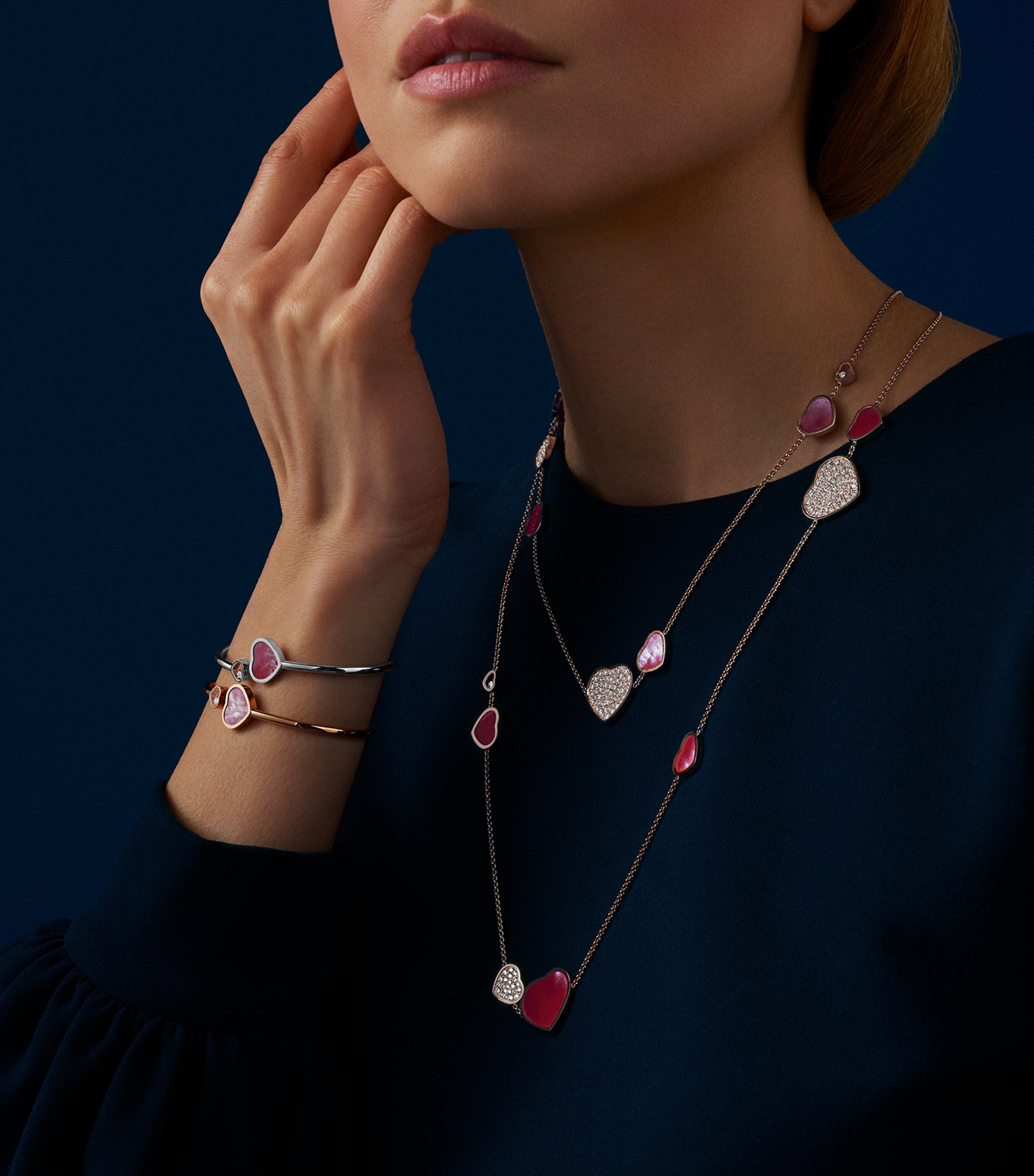 Rose Gold Diamond Naked Heart Foundation Bangle 18K ROSE GOLD Image 5